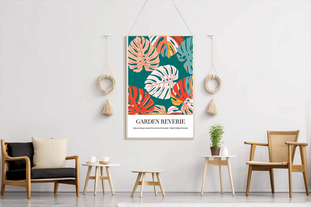 Tropical Plant Leaf Painting Wall Art - beink online art store