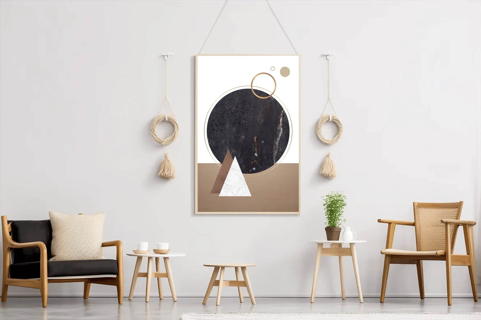 Geometric Circle Abstract Wall Art - beink online art store