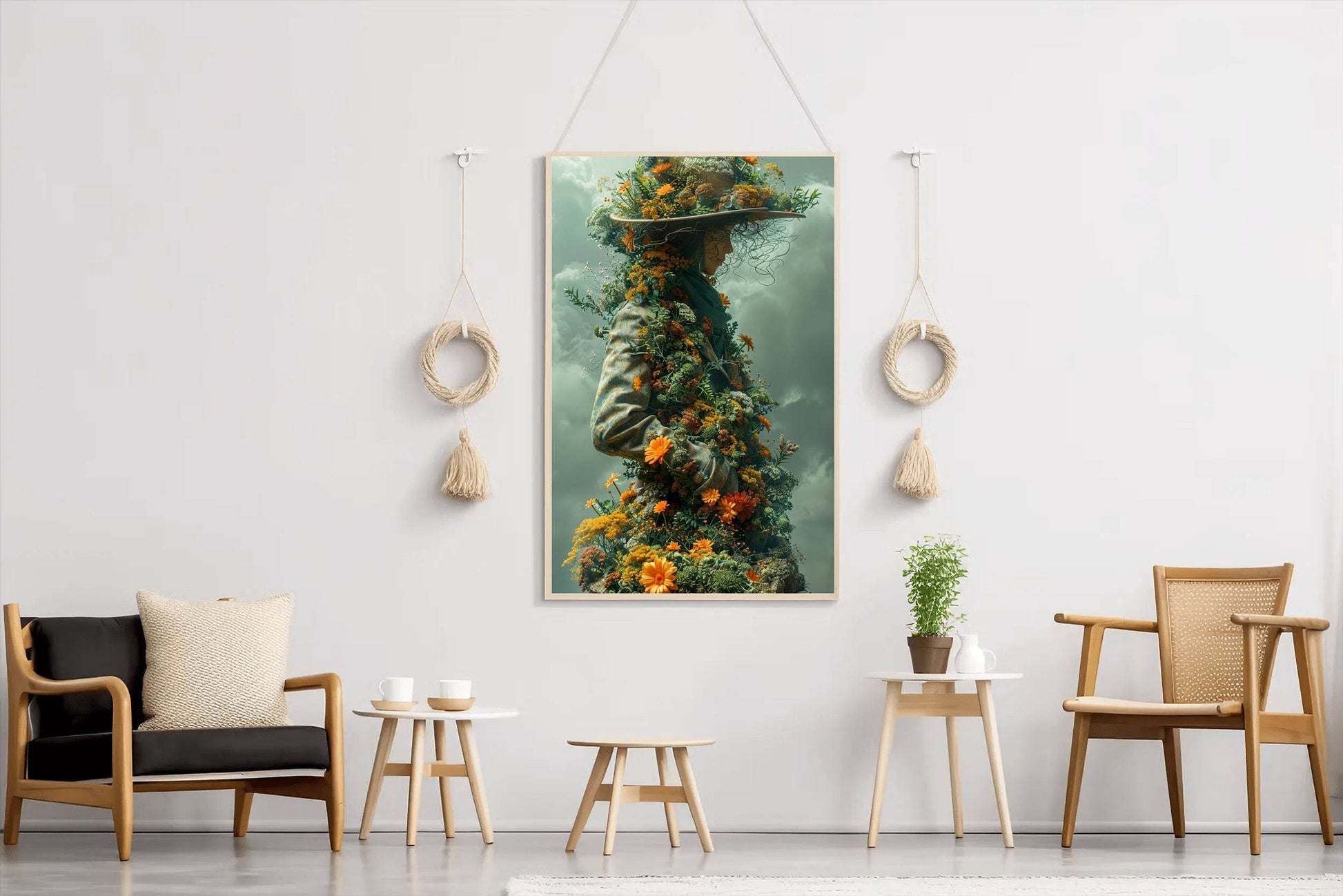 Girls Carrying Flowers Digital Art - beink online art store