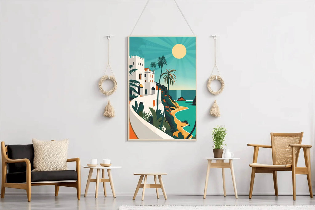Mediterranean Coast Painting Wall Art - beink online art store
