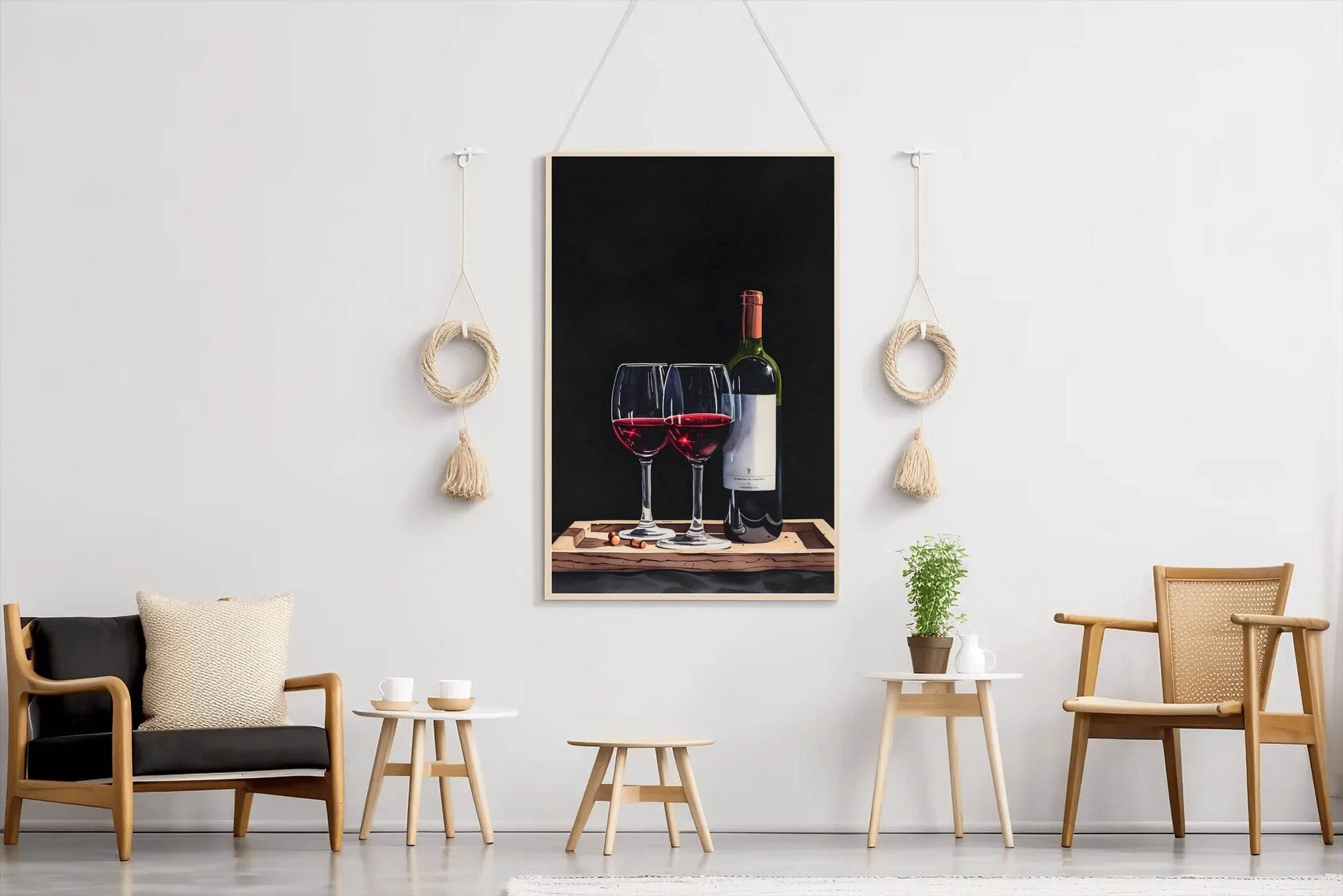 Wine Bottle and Glass Wall Art - beink online art store