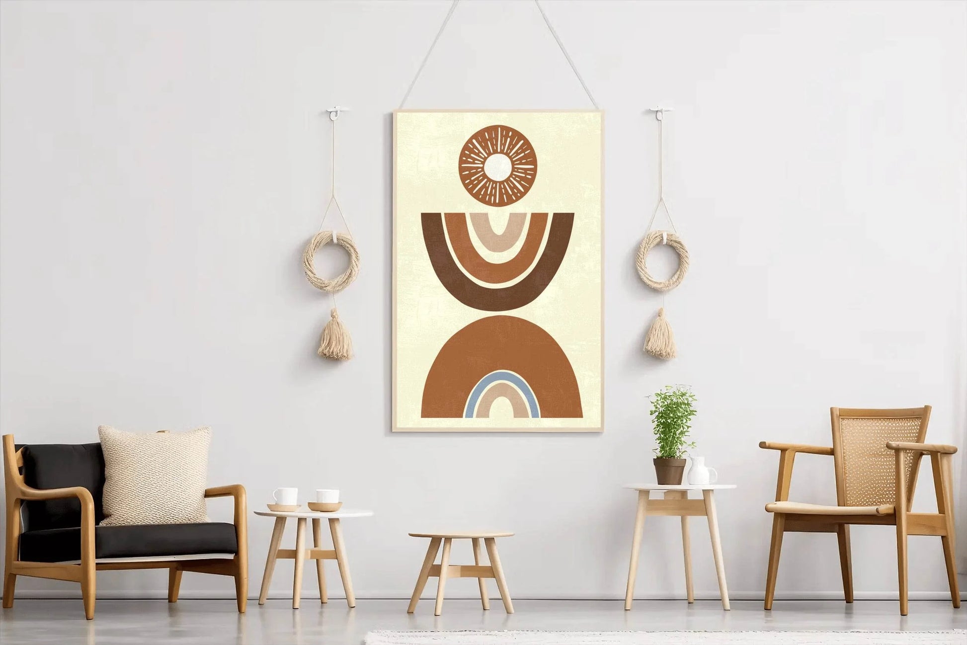 Abstract Composition of Stacked Arches ArtWork - beink online art store