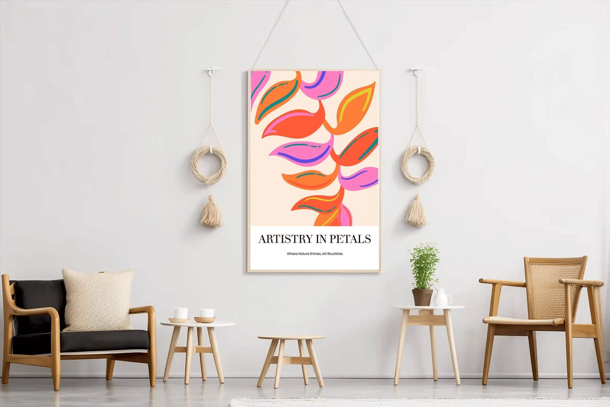 Tropical Leaf Painting Wall Art - beink online art store