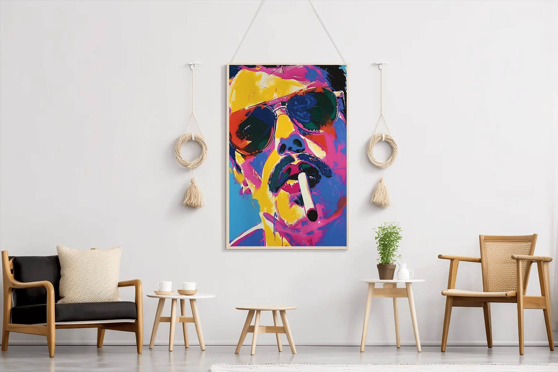Bold Portrait Colorful Man Wall Art - beink online art store