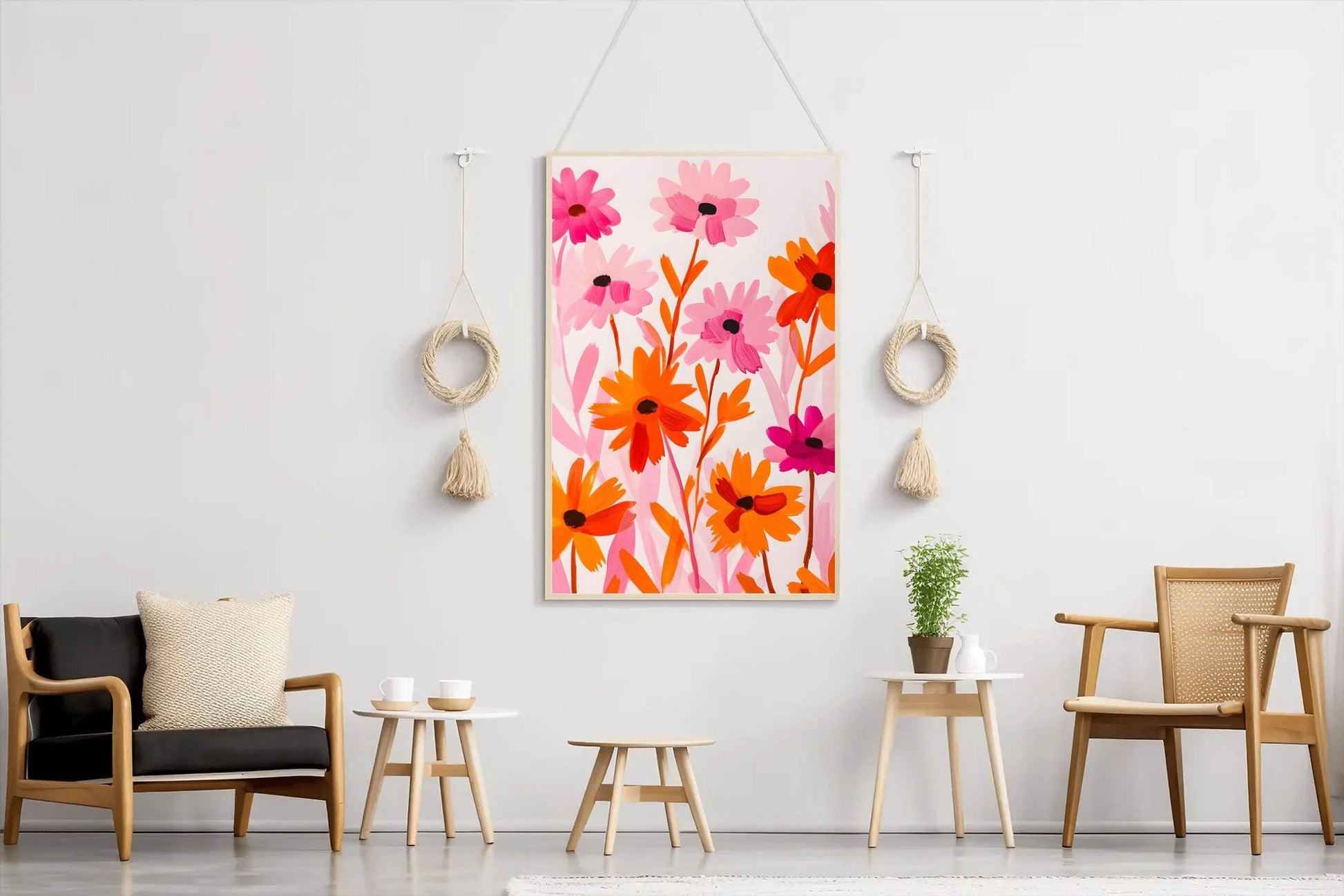 Wild Colorful Flowers Digital Art - beink online art store