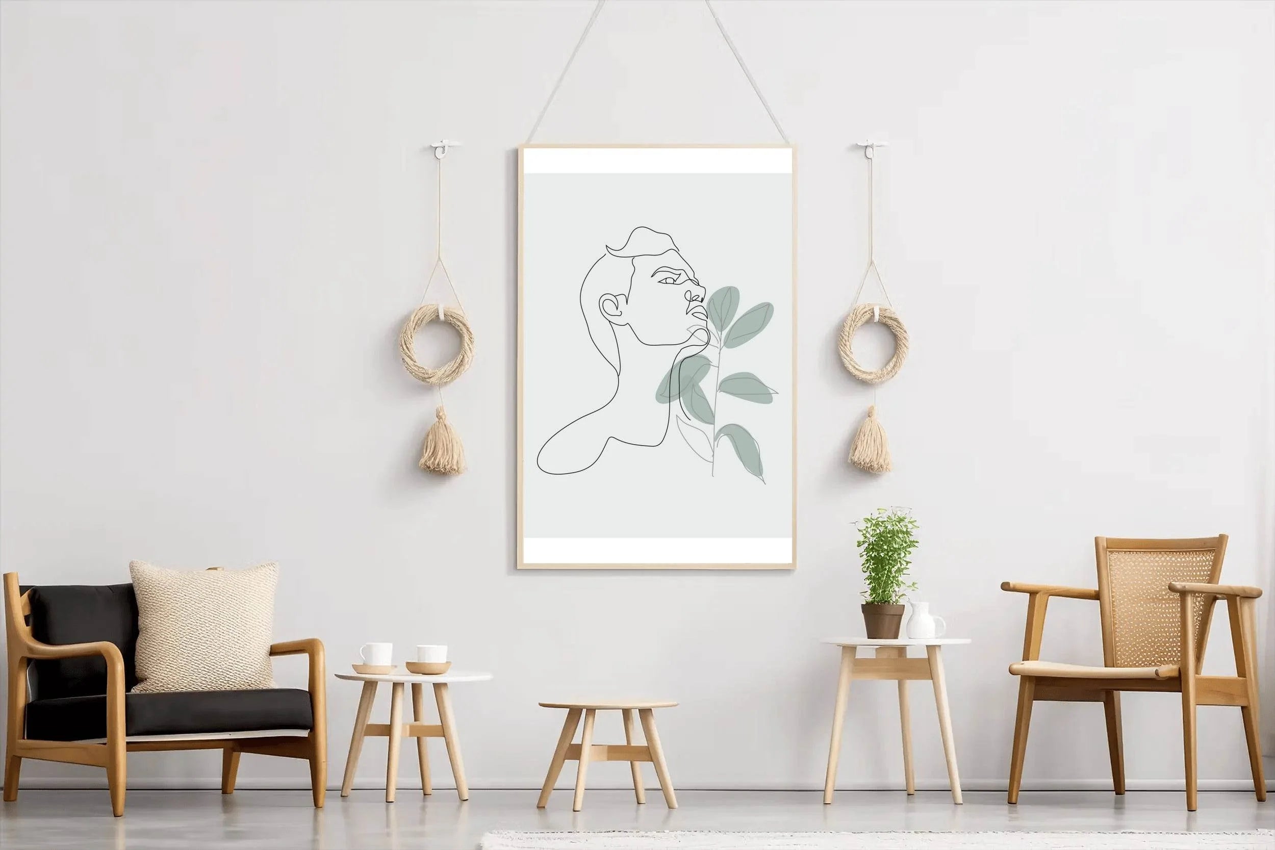 Man With a Flower in His Hand Wall Art - beink online art store