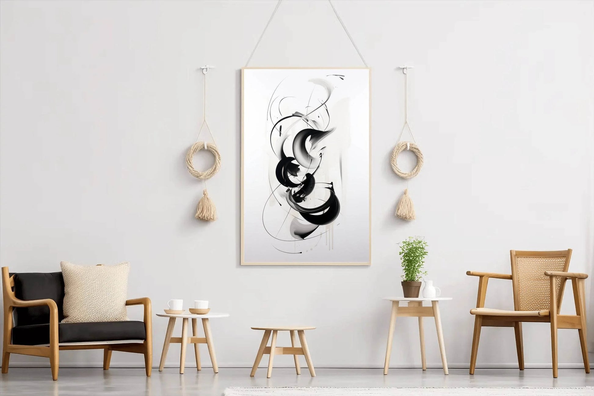 Black and White Abstract Wall Art - beink online art store