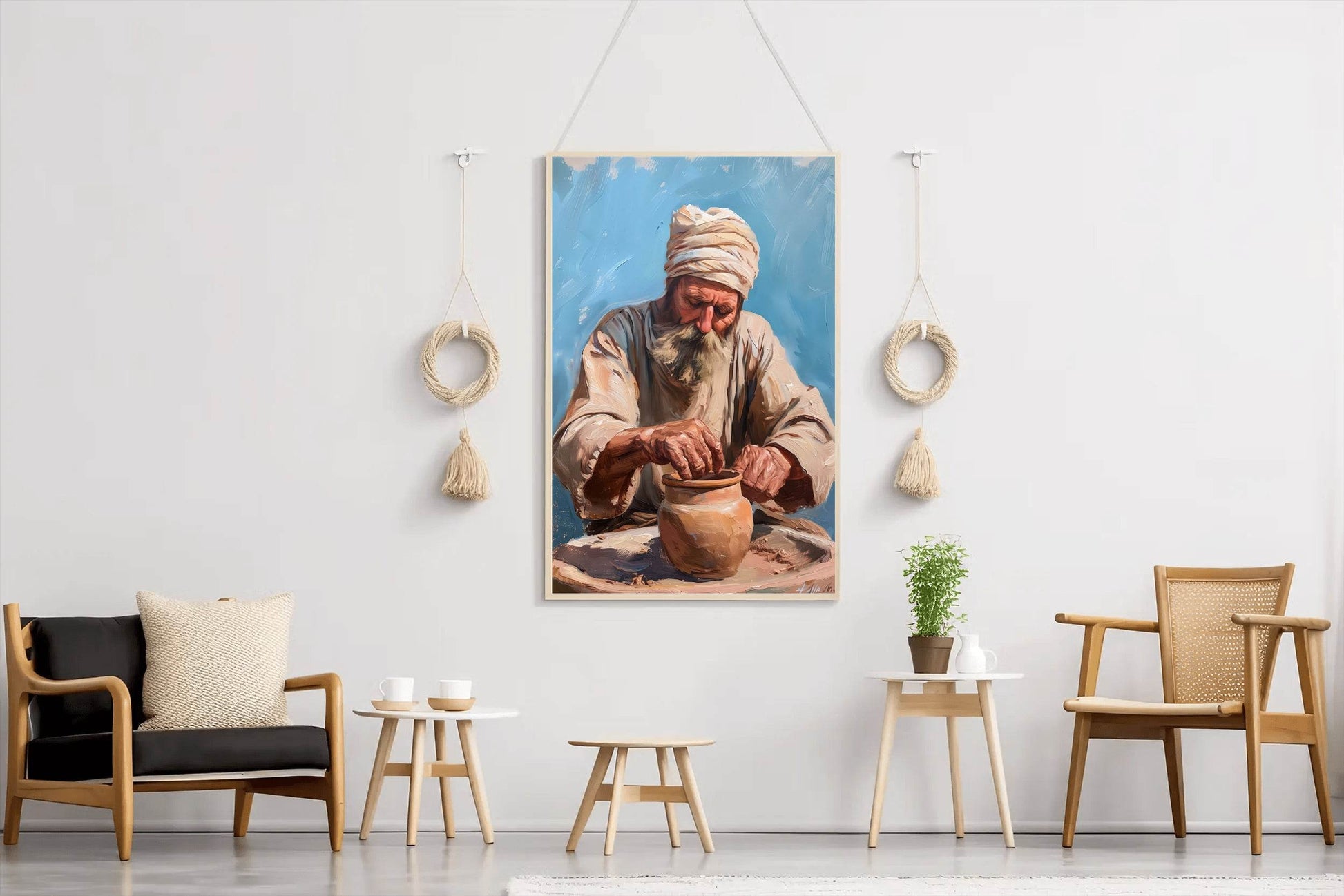 Old Potter Painting Wall Art - beink online art store