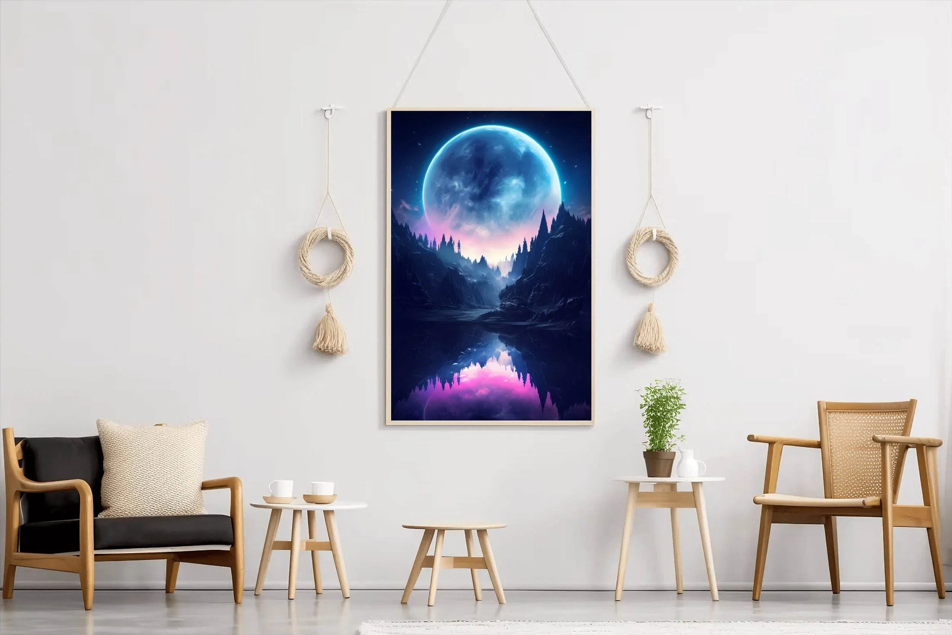 Moonlight In The Water Wall Art - beink online art store