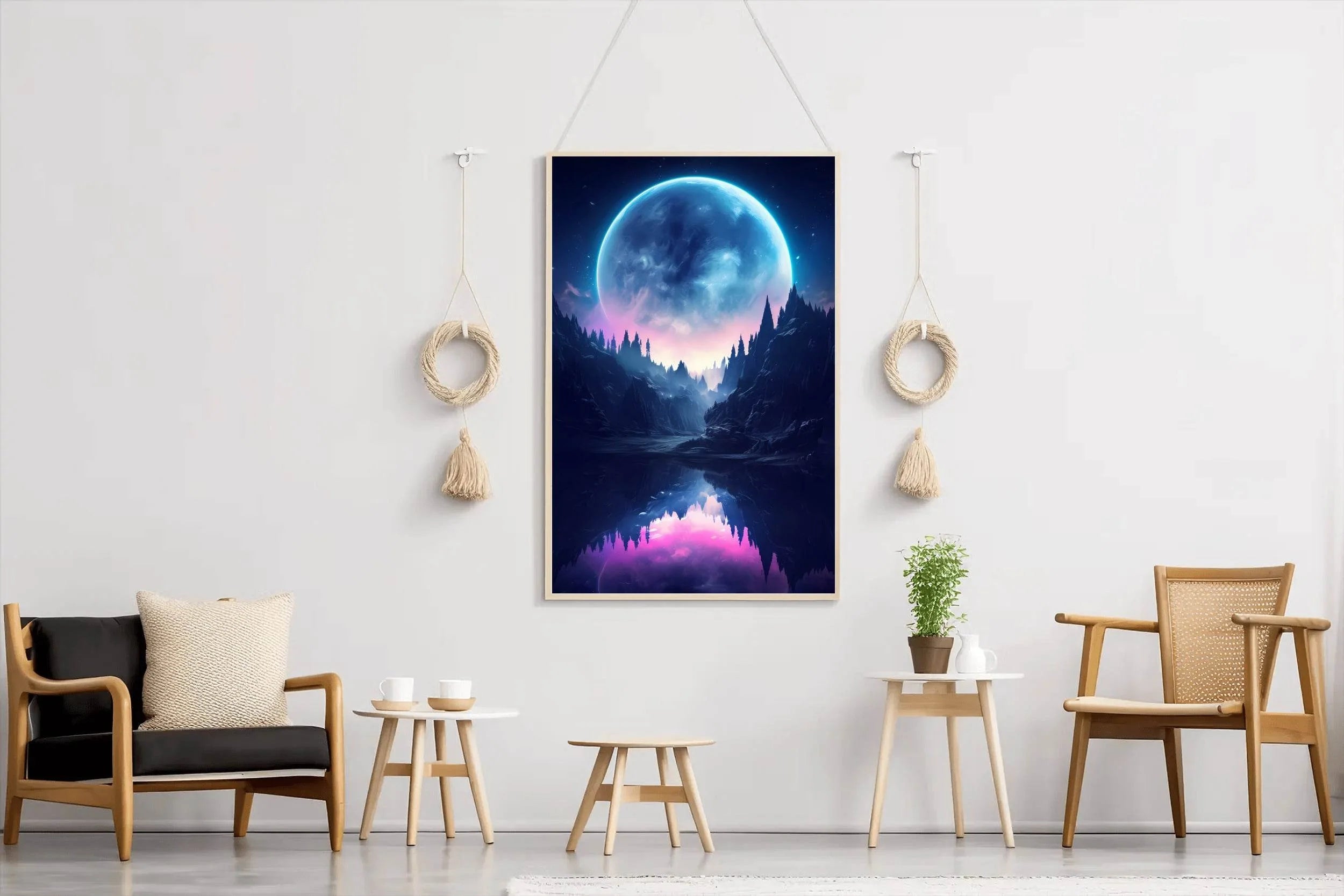 Moonlight In The Water Wall Art - beink online art store