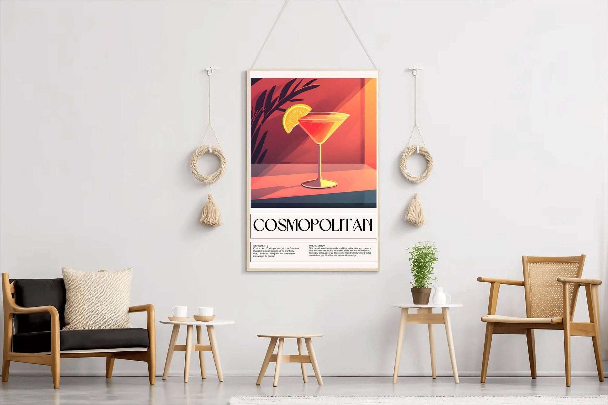 Cosmopolitan Cocktail Wall Art - beink online art store