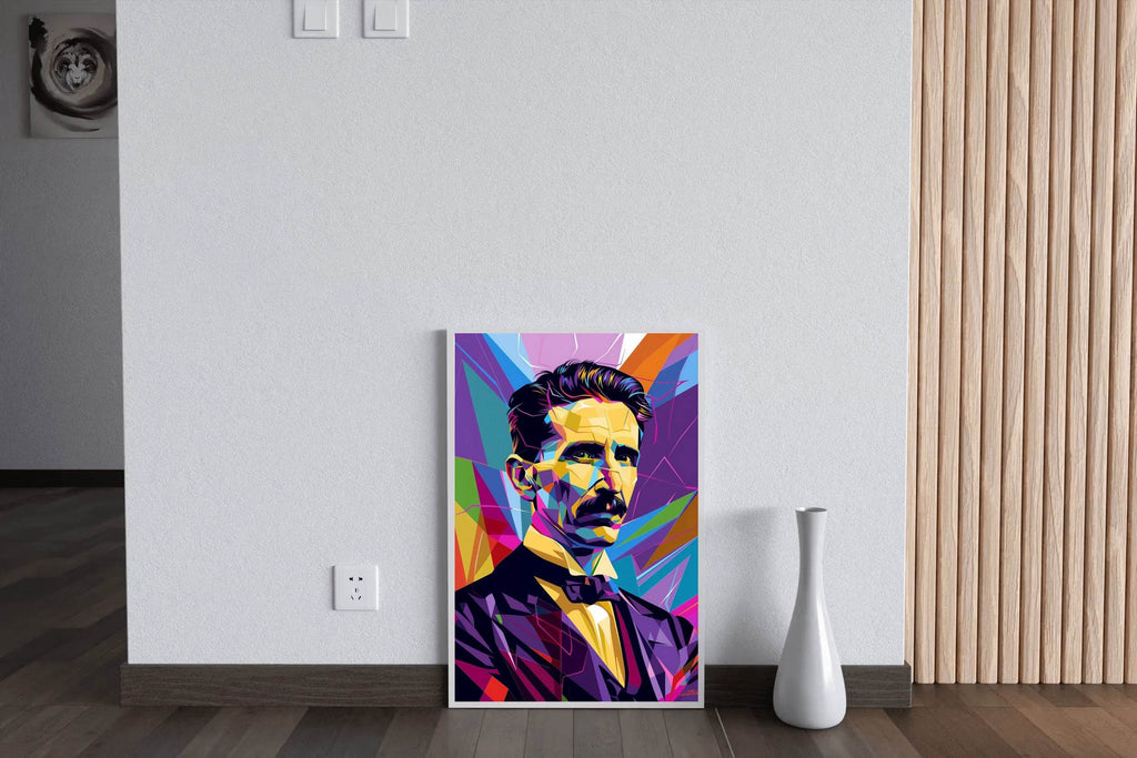 Energy in Color The Spirit of Nikola Tesla Wall Art - beink online art store