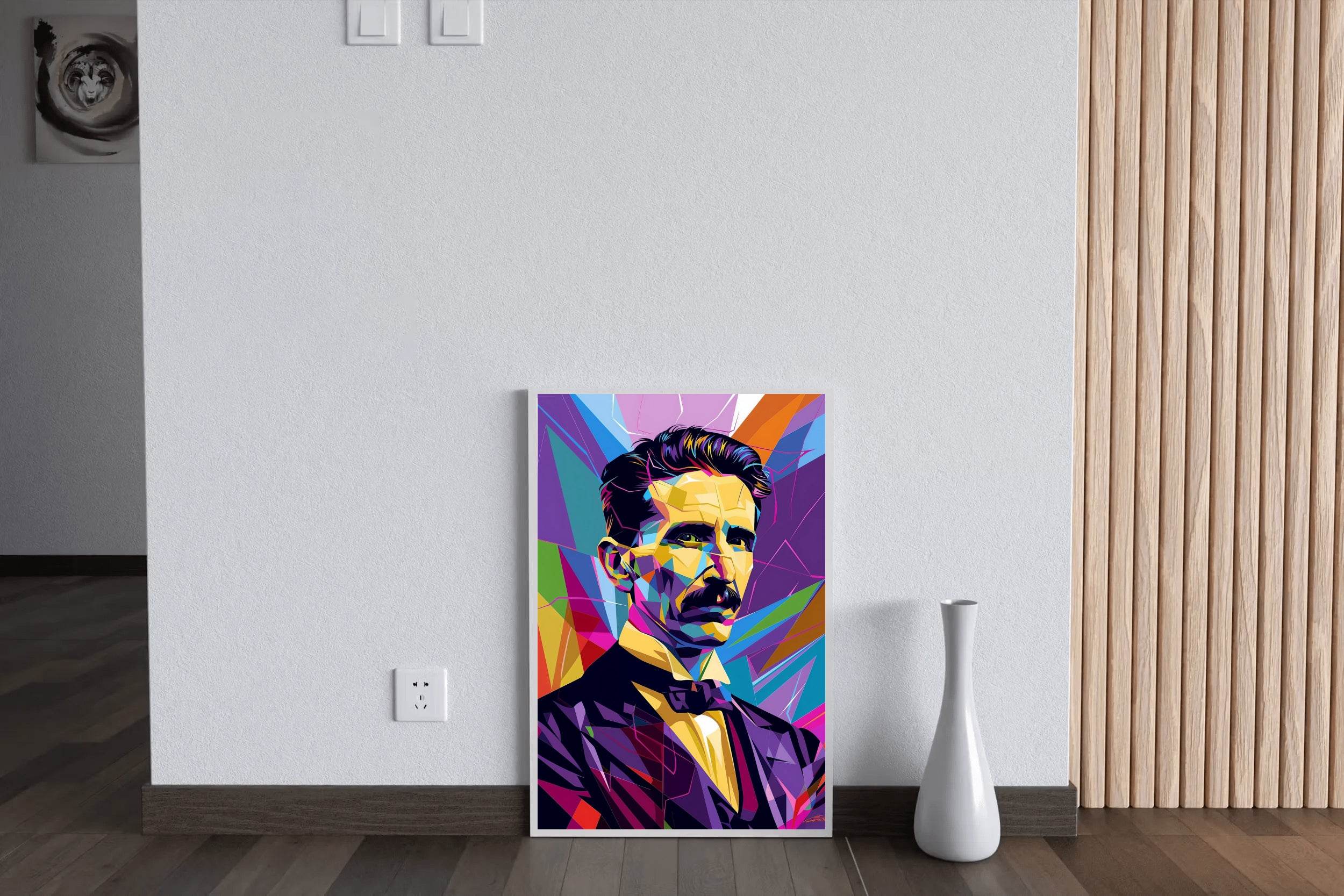 Energy in Color The Spirit of Nikola Tesla Wall Art - beink online art store