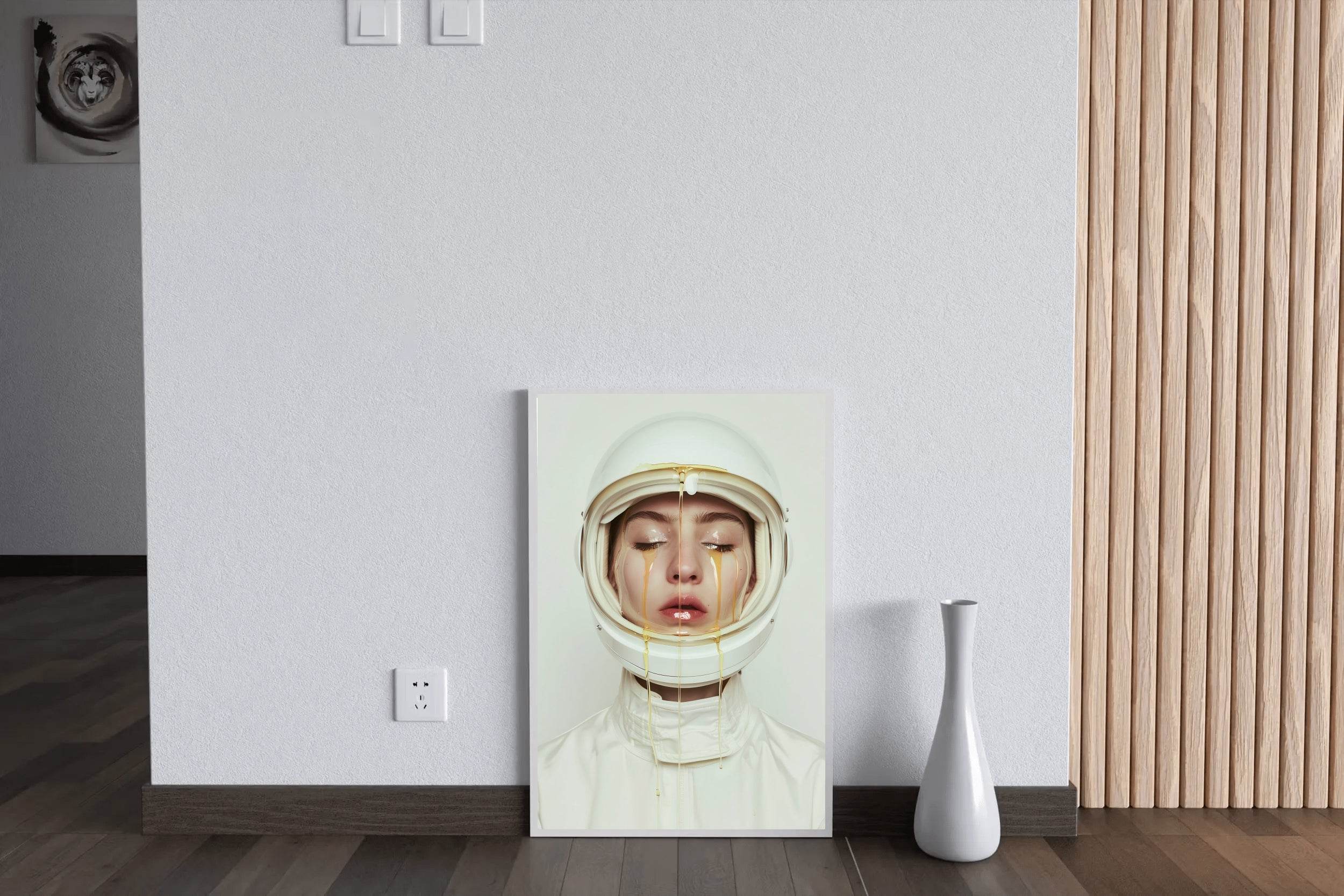 Astronaut in Honey Helmet Wall Art - beink online art store