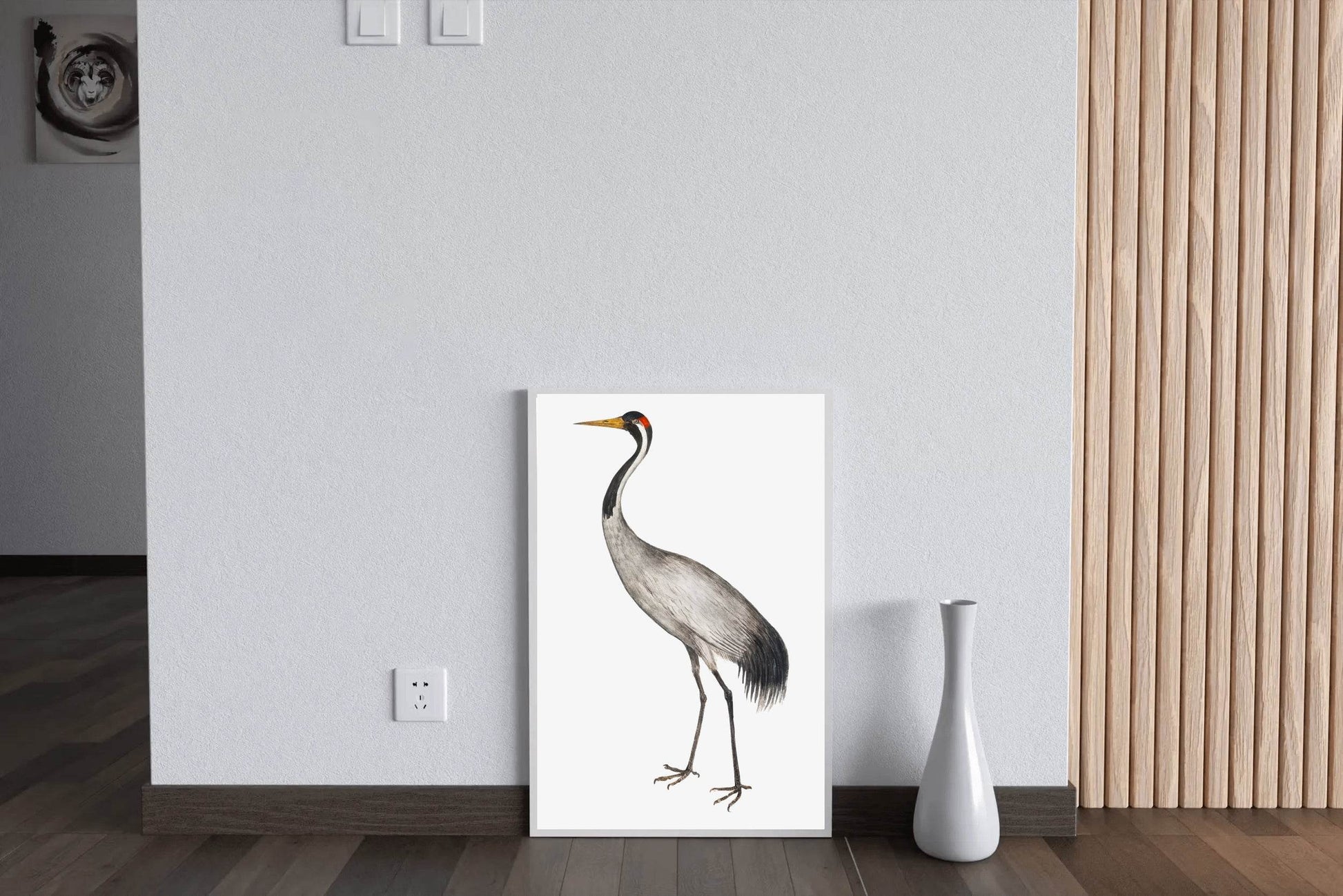 Vintage Style Common Crane Wall Art - beink online art store