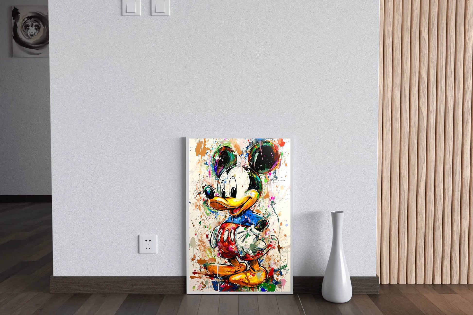 Colorful Mickey with Oil Paint Wall Art - beink online art store