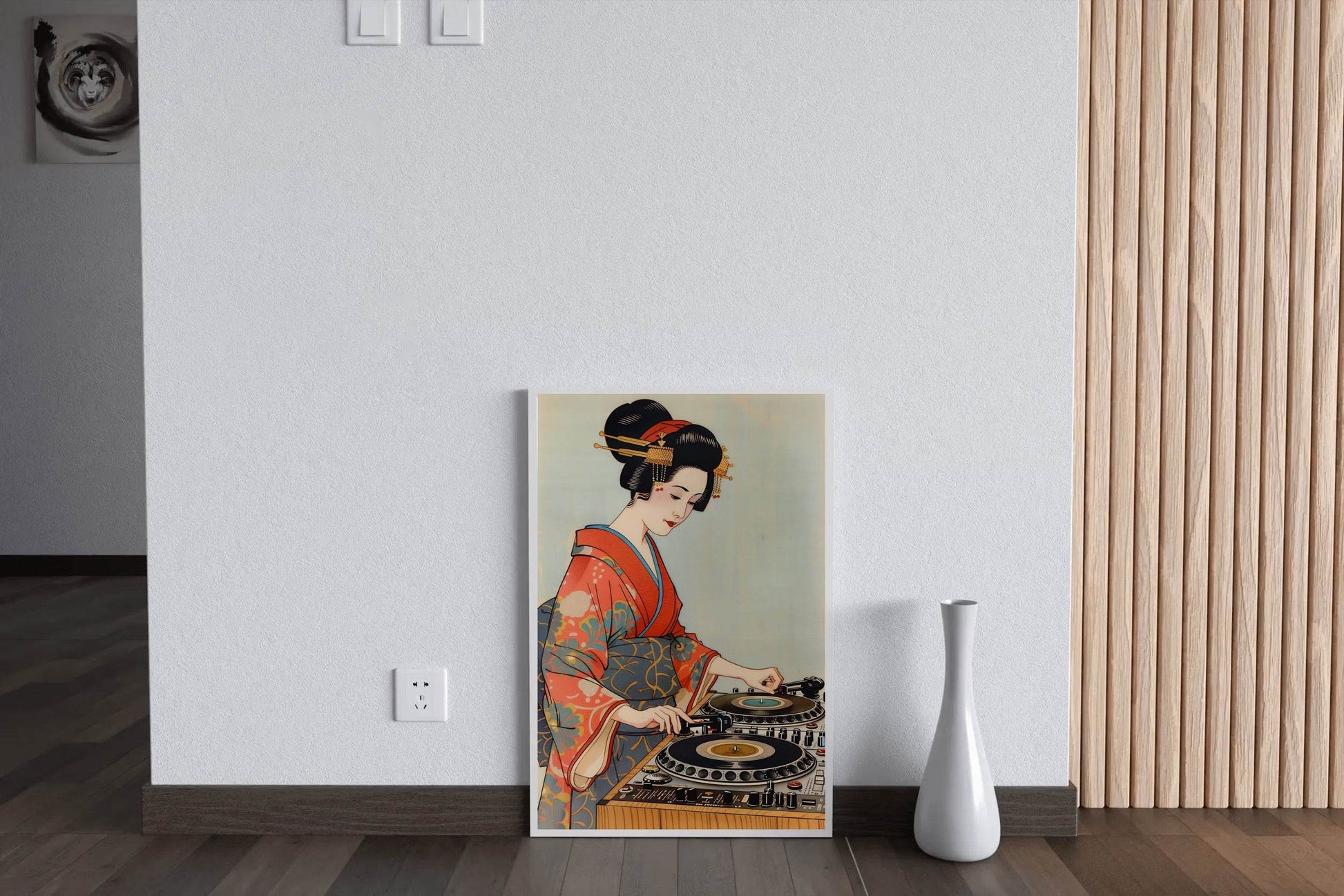 Japanese Dj Geisha Ramen Wall Art - beink online art store