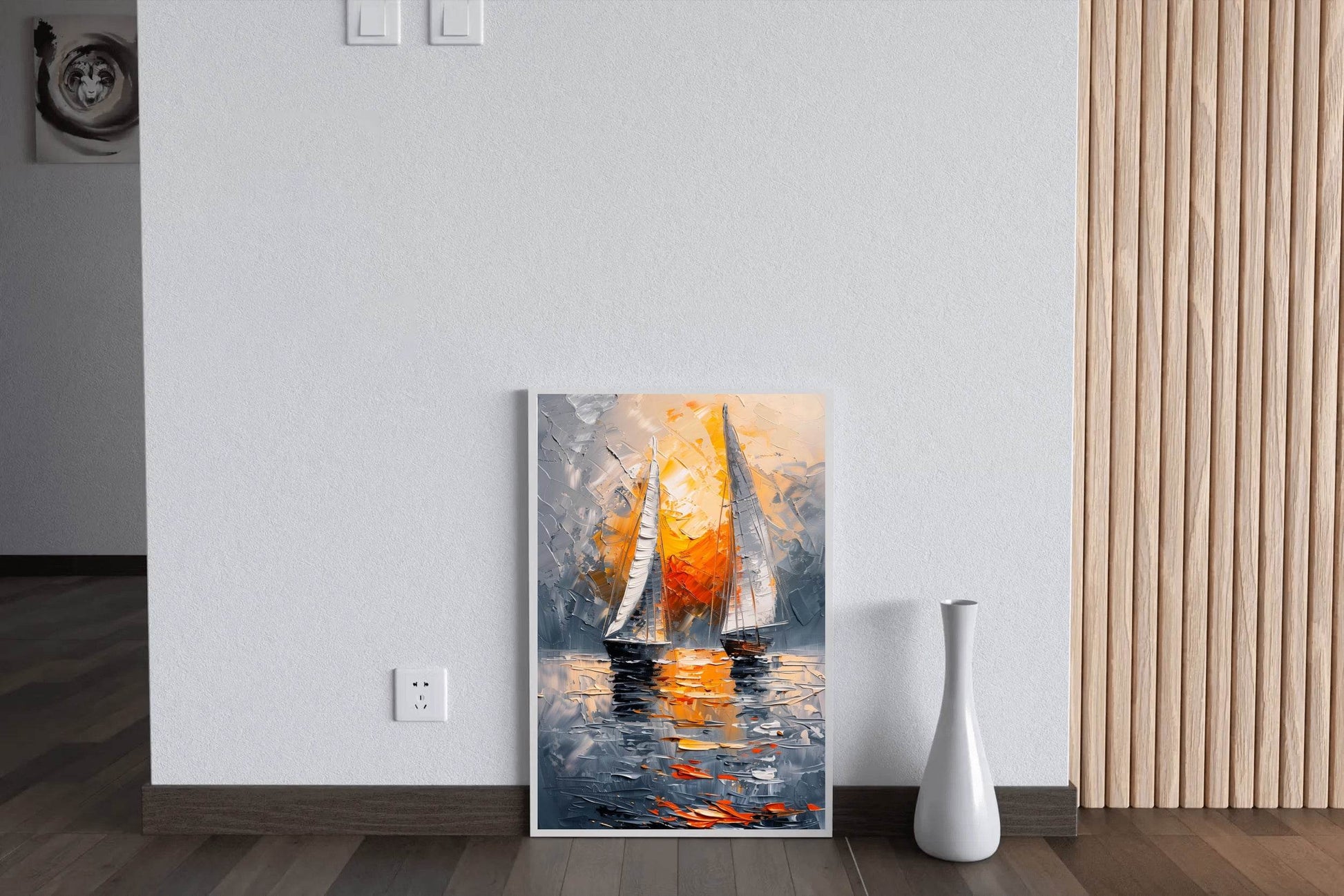 Oil Painting of Yacht Wall Art - beink online art store