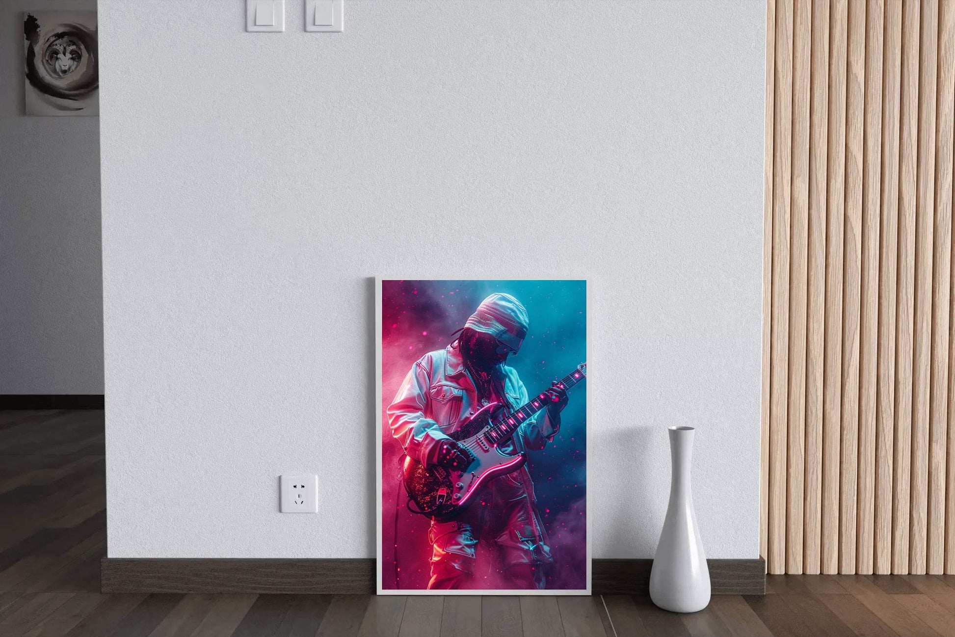 Black Guitarist Wall Art - beink online art store
