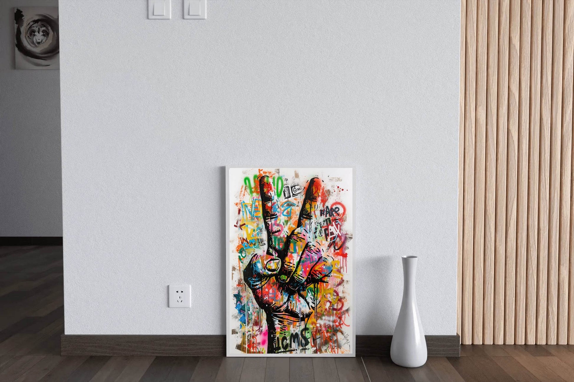 Graffiti Peace Sign Wall Art - beink online art store