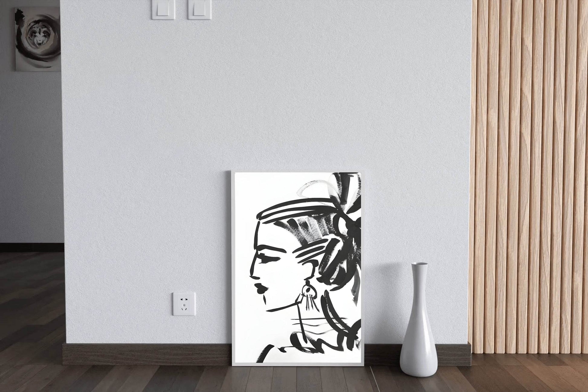Elegant Silhouette- A Graceful Woman Wall Art - beink online art store