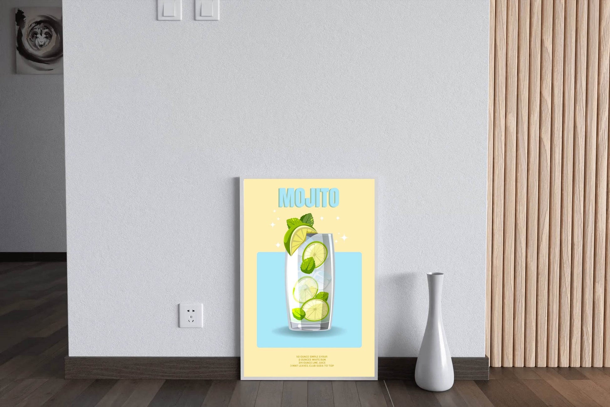 Mojito Cocktail Wll Art - beink online art store