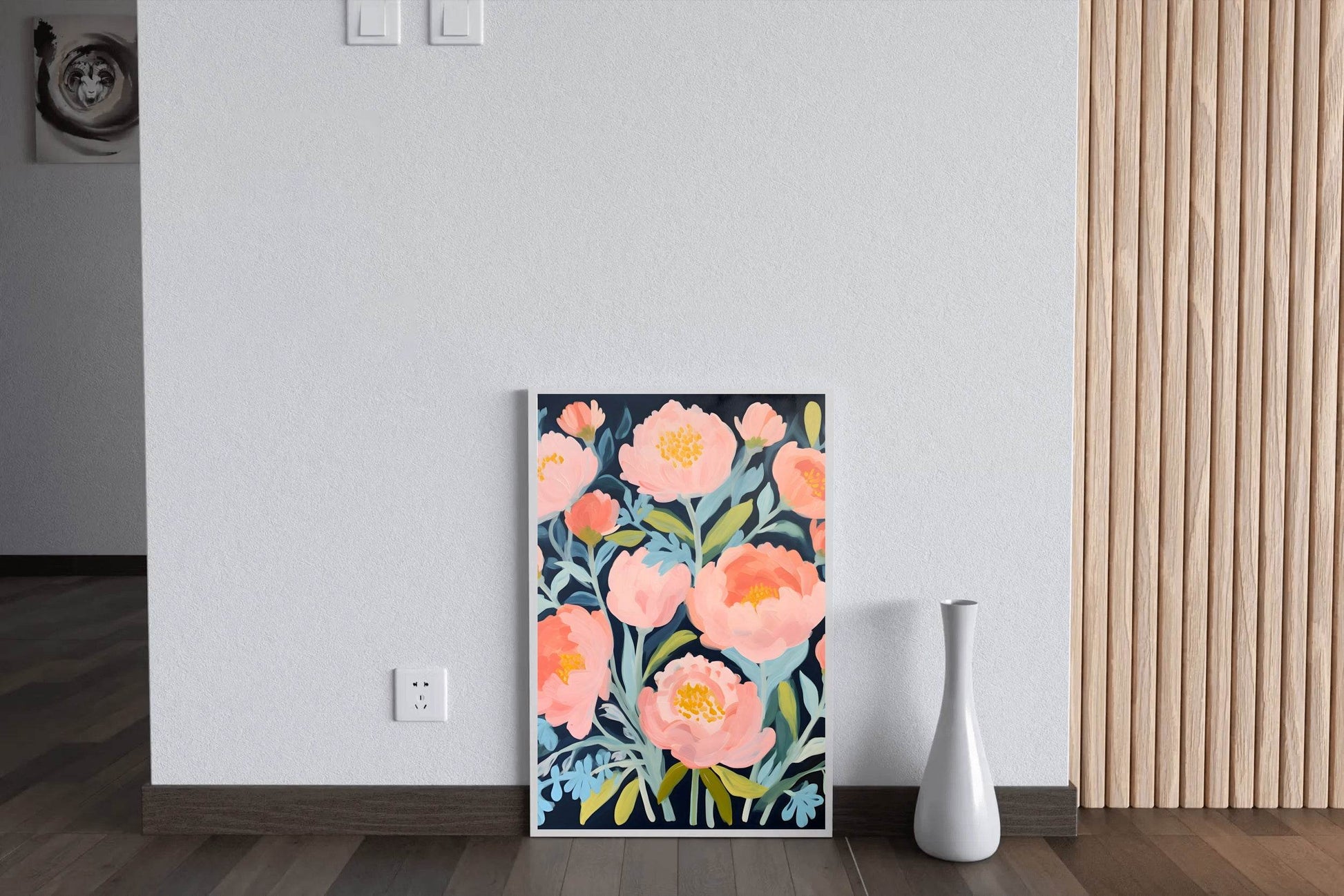Drawing of Floral Pattern Wall Art - beink online art store