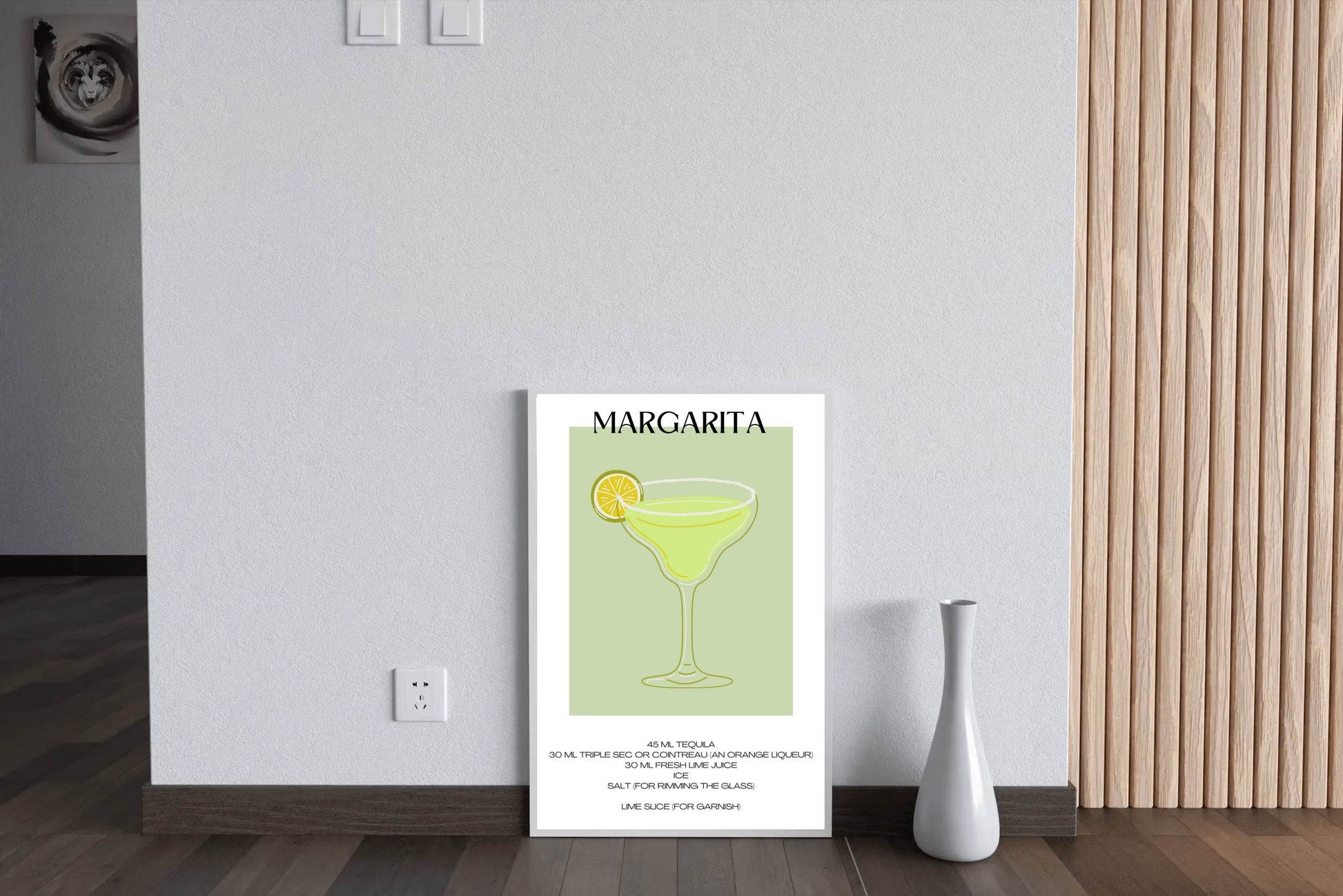 Green Margarita Wall Art - beink online art store