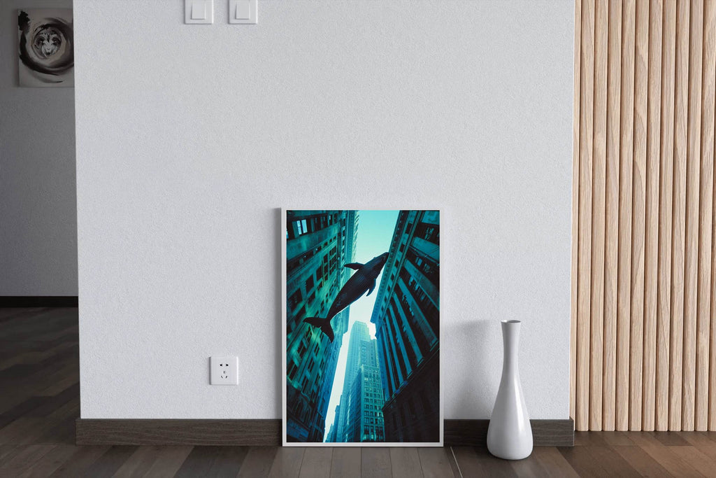 Fantasy Whale in Sky Wall Art - beink online art store