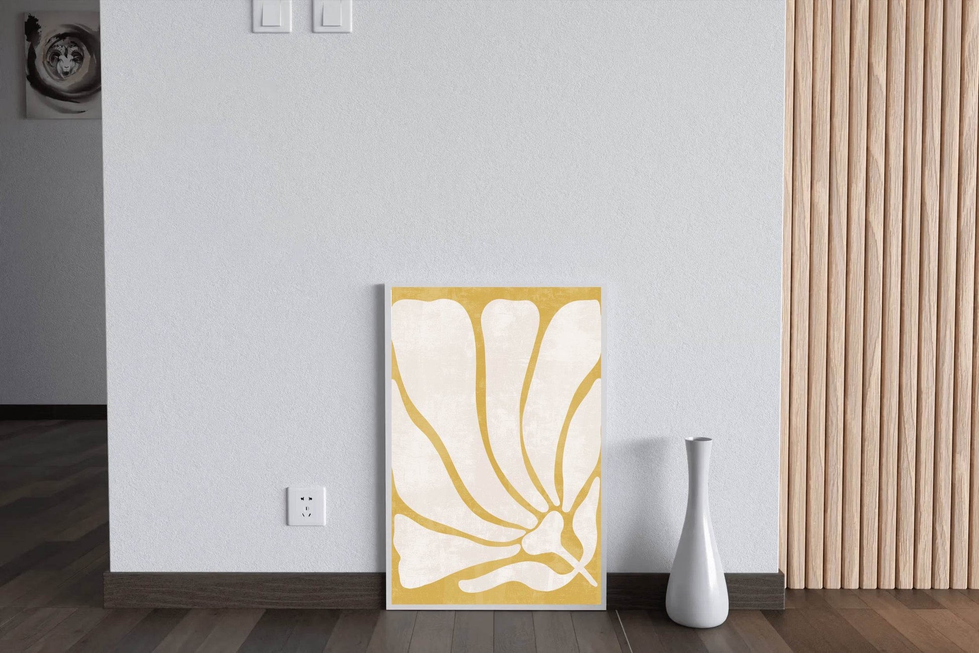 Golden Petal Harmony Wall Art - beink online art store