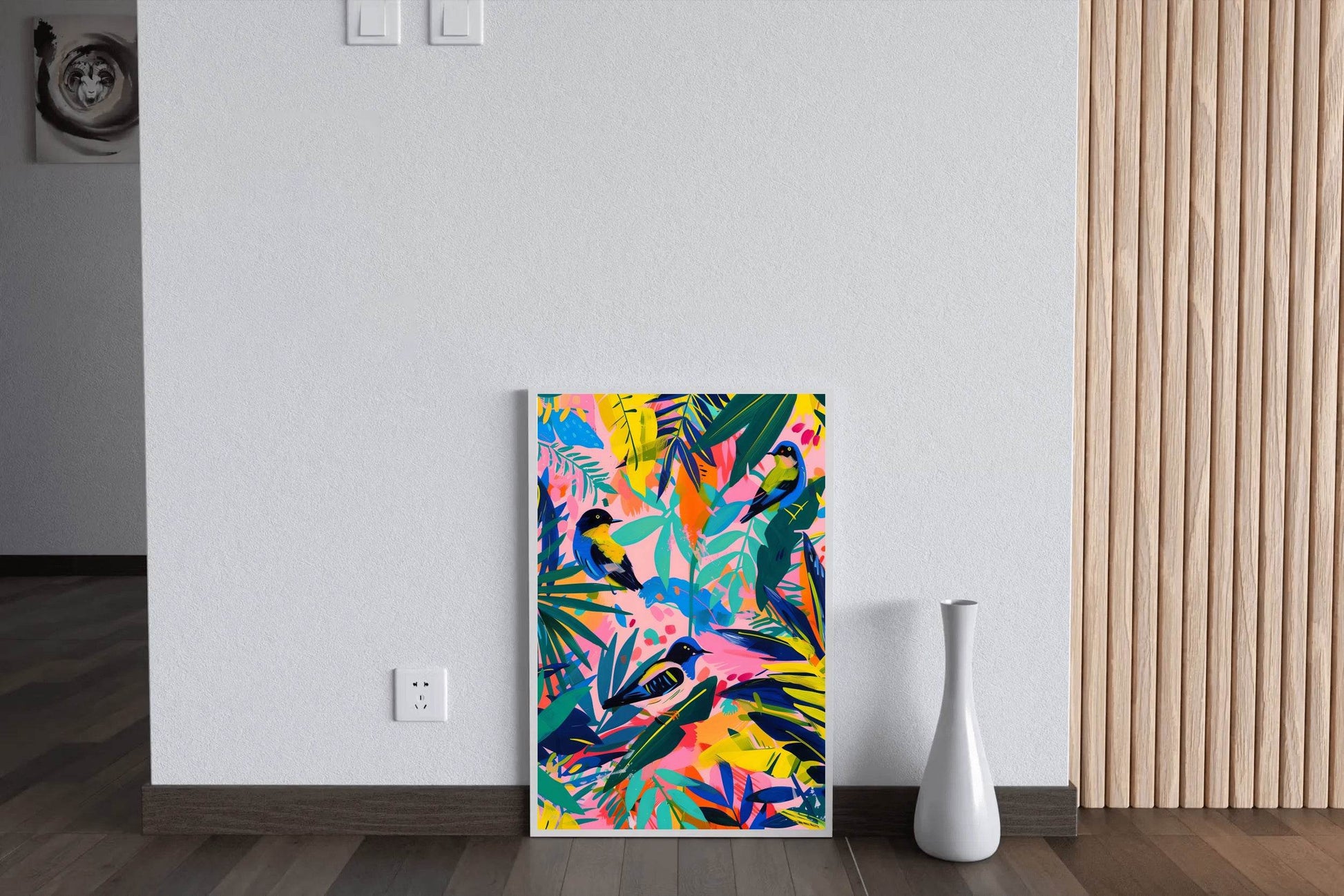 Tropical Vibrant Aviary Wall Art - beink online art store