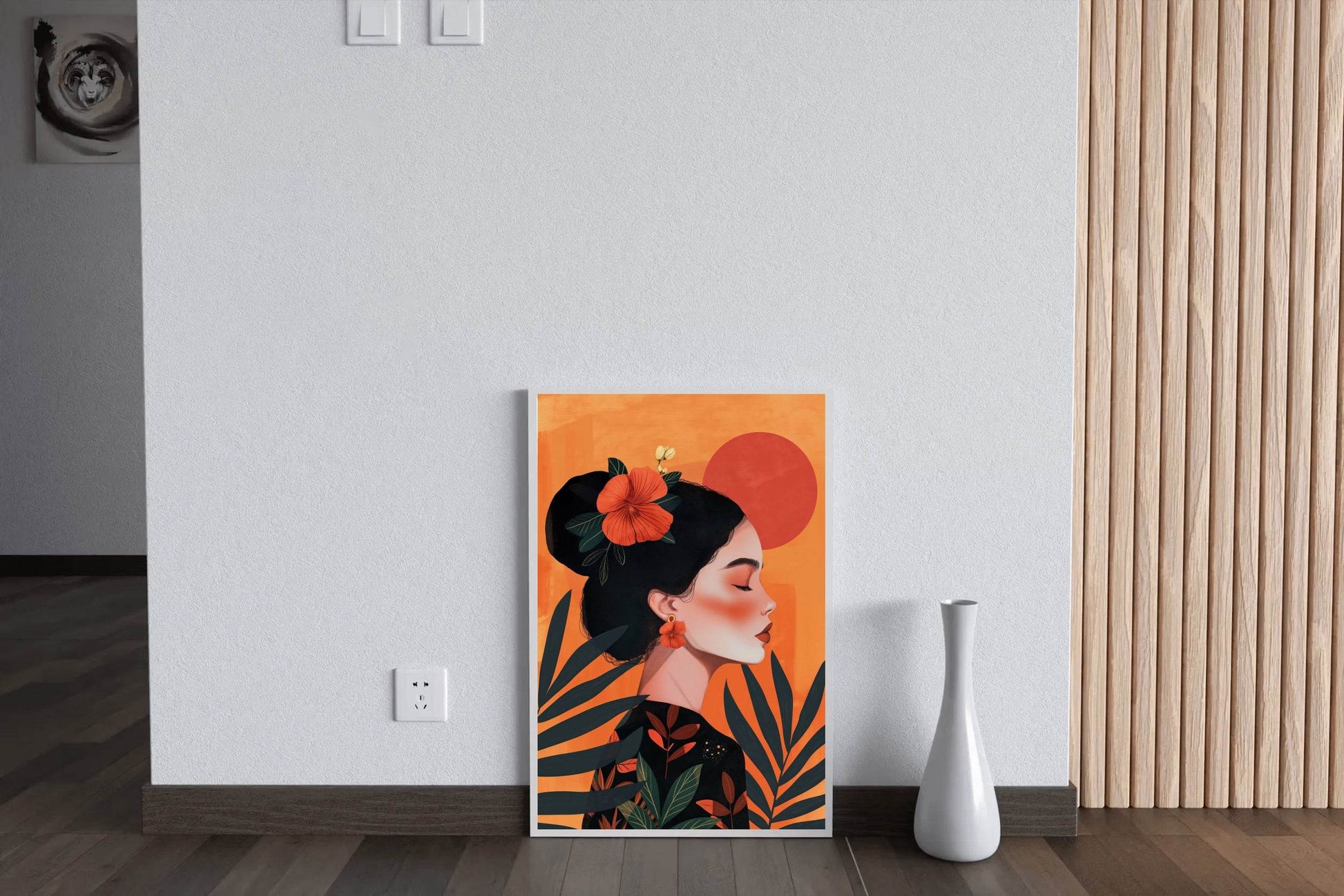 Anime Woman in The Sunset Wall Art - beink online art store
