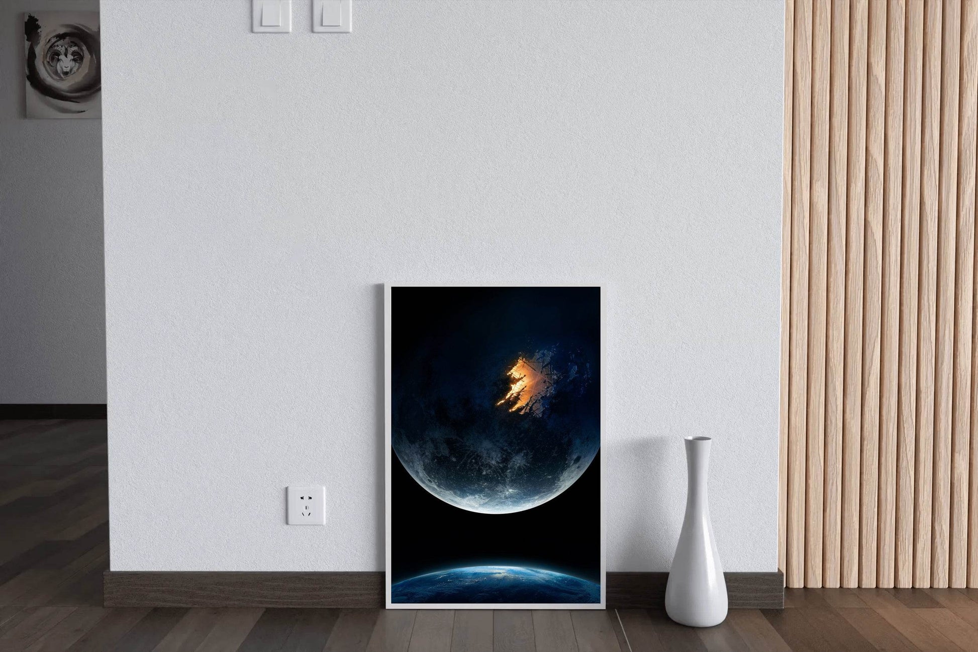 Moonfall in Space Wall Art - beink online art store