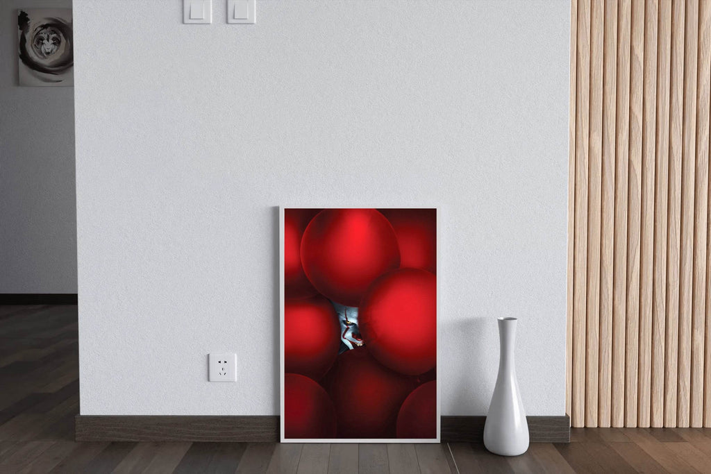Pennywise in Red Ballon Wall Art - beink online art store
