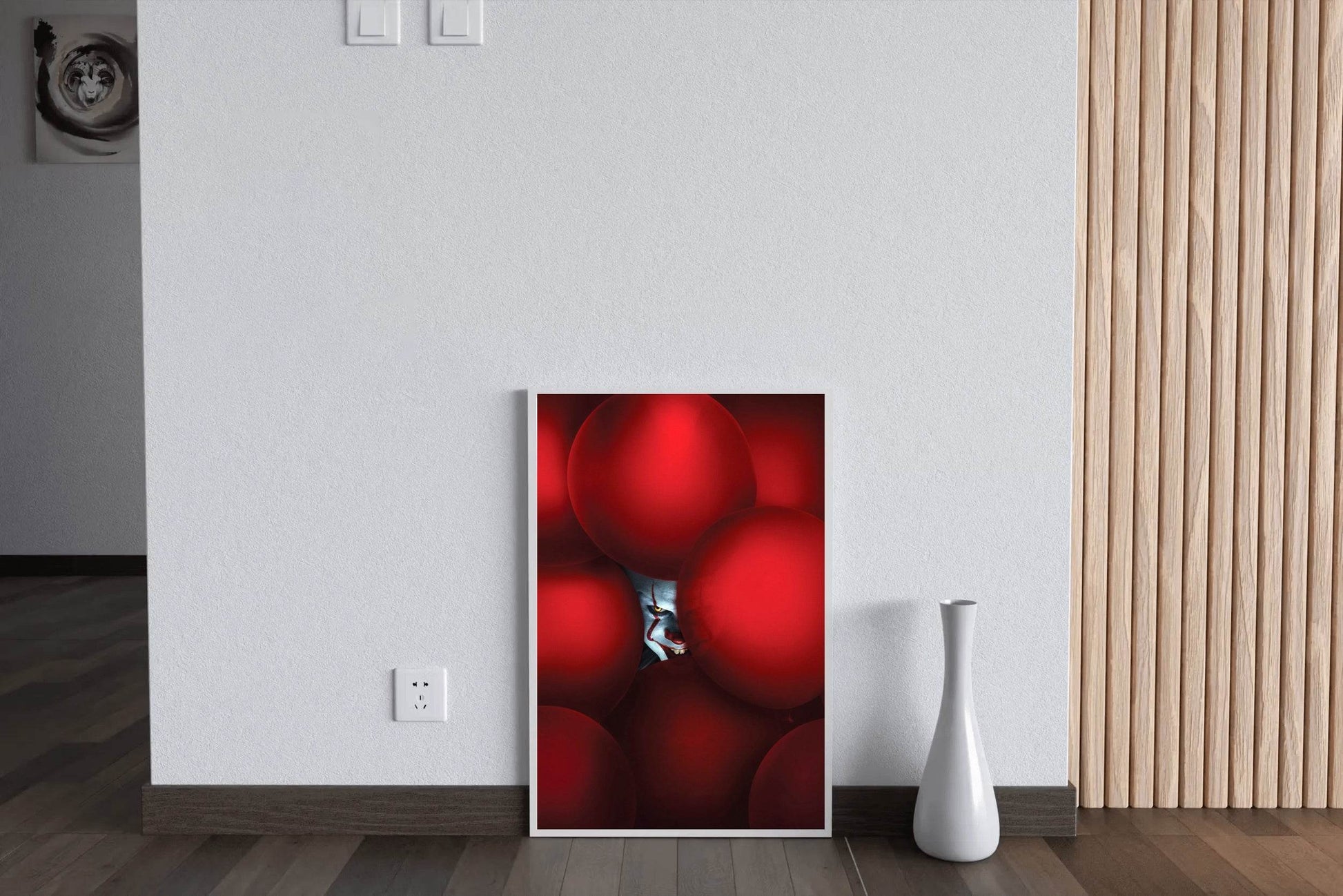 Pennywise in Red Ballon Wall Art - beink online art store