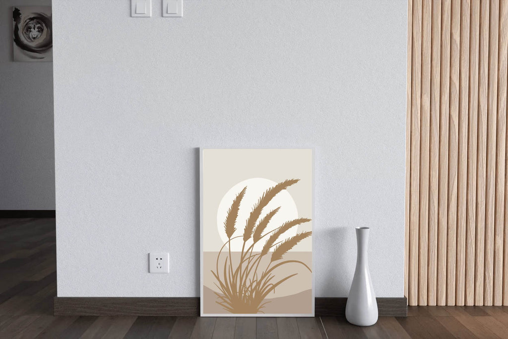Pampas Grass At Sunset Wall Art - beink online art store