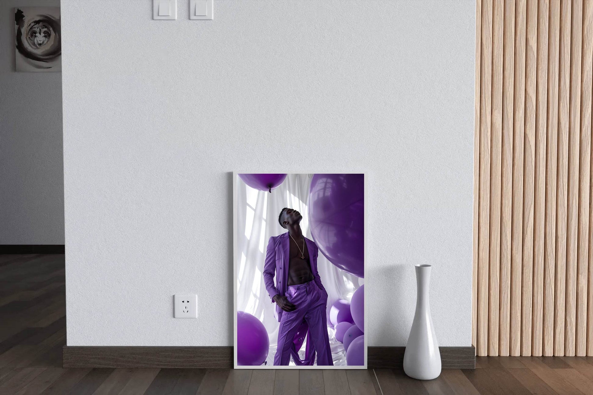 Purple Formal Suit Wall Art - beink online art store