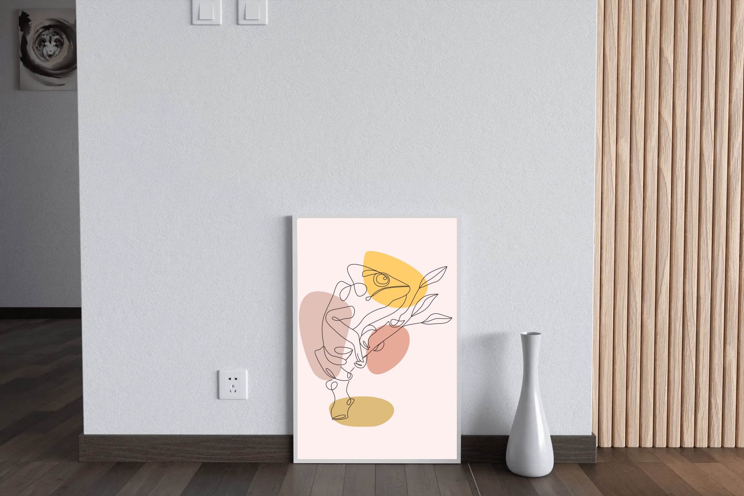Chameleon Painting Wall Art - beink online art store