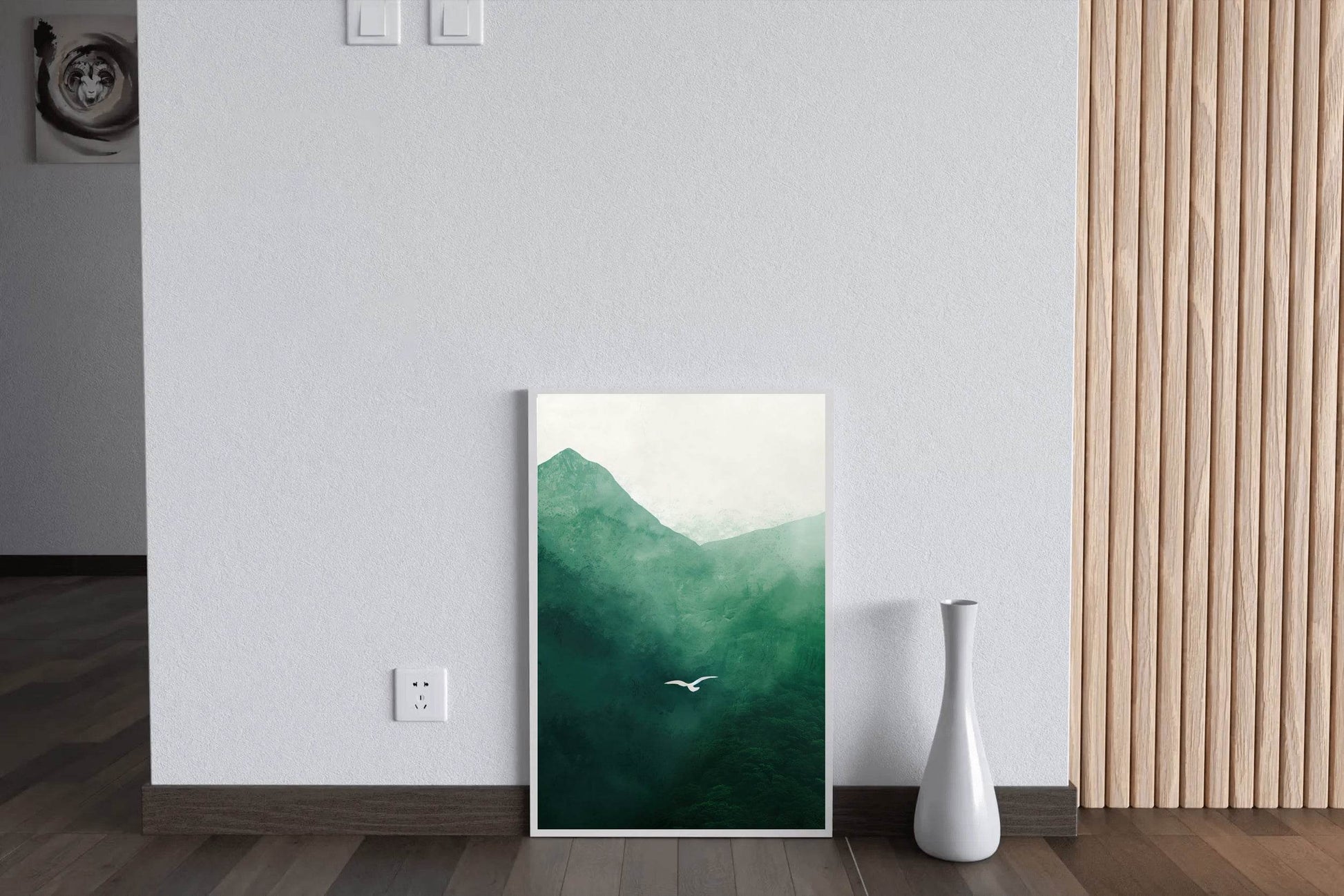 Green Mountain Painting Wall Art - beink online art store