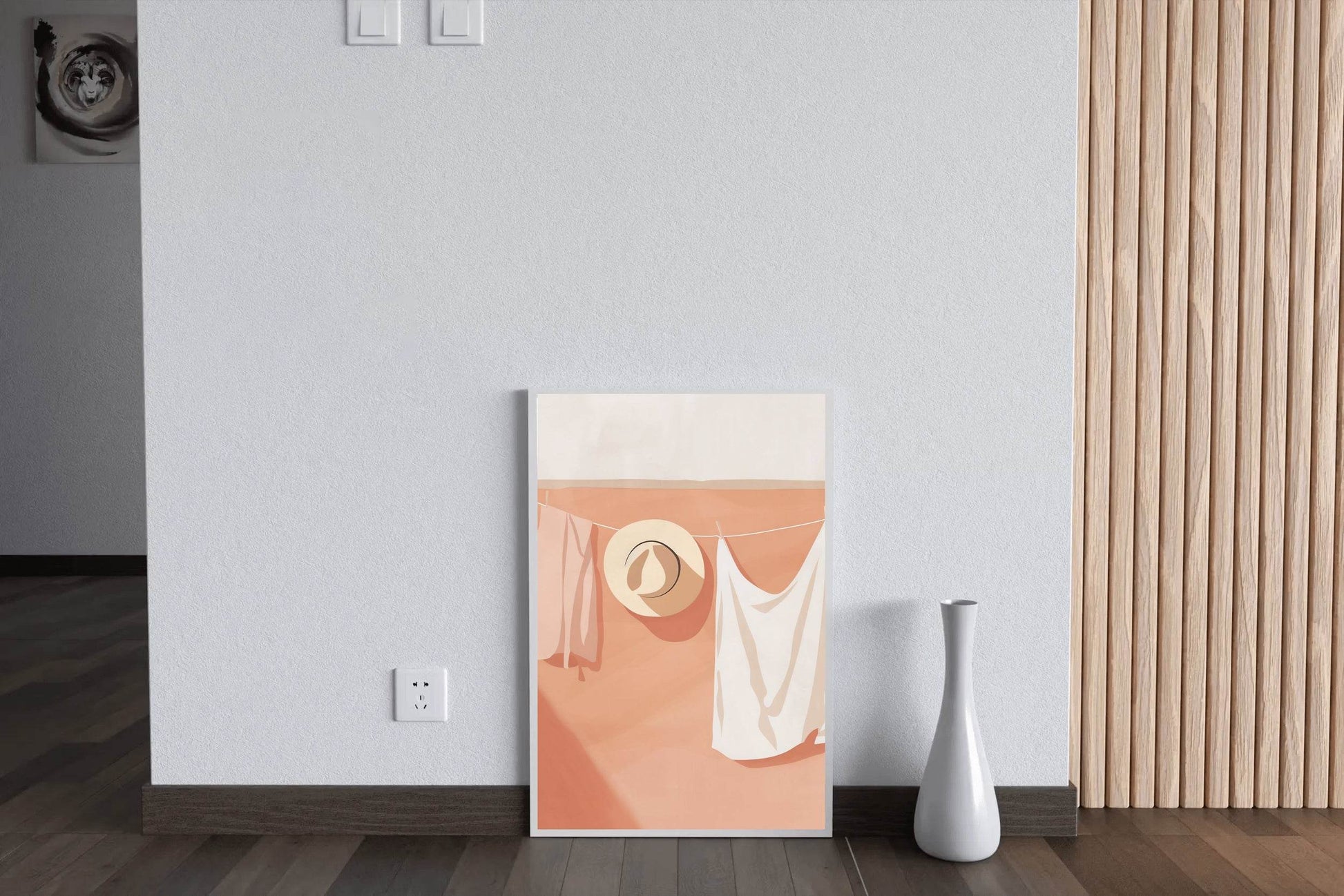 Laundry Day Blues Modern Wall Art - beink online art store