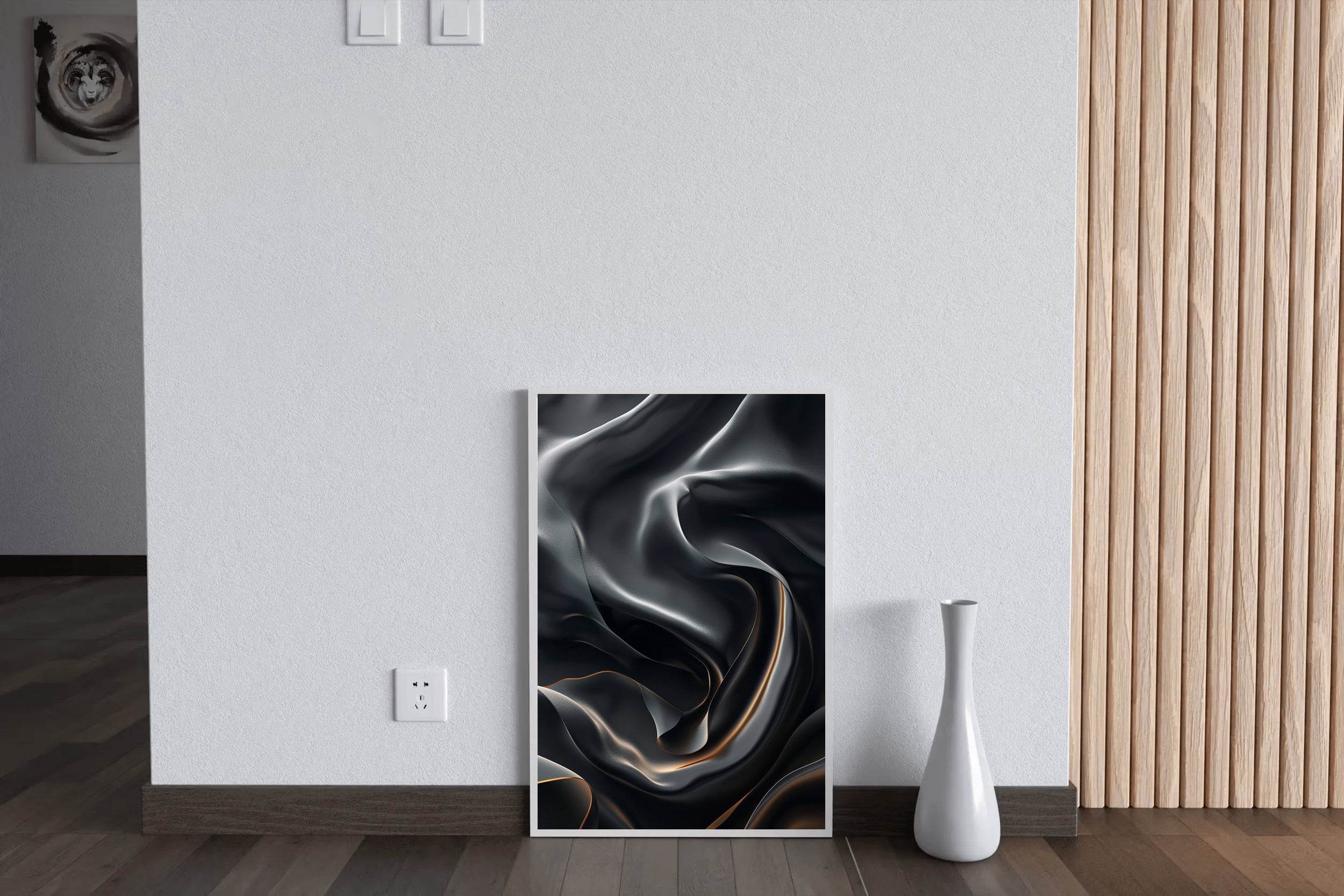 Luxury Texture Black & White Wall Art - beink online art store