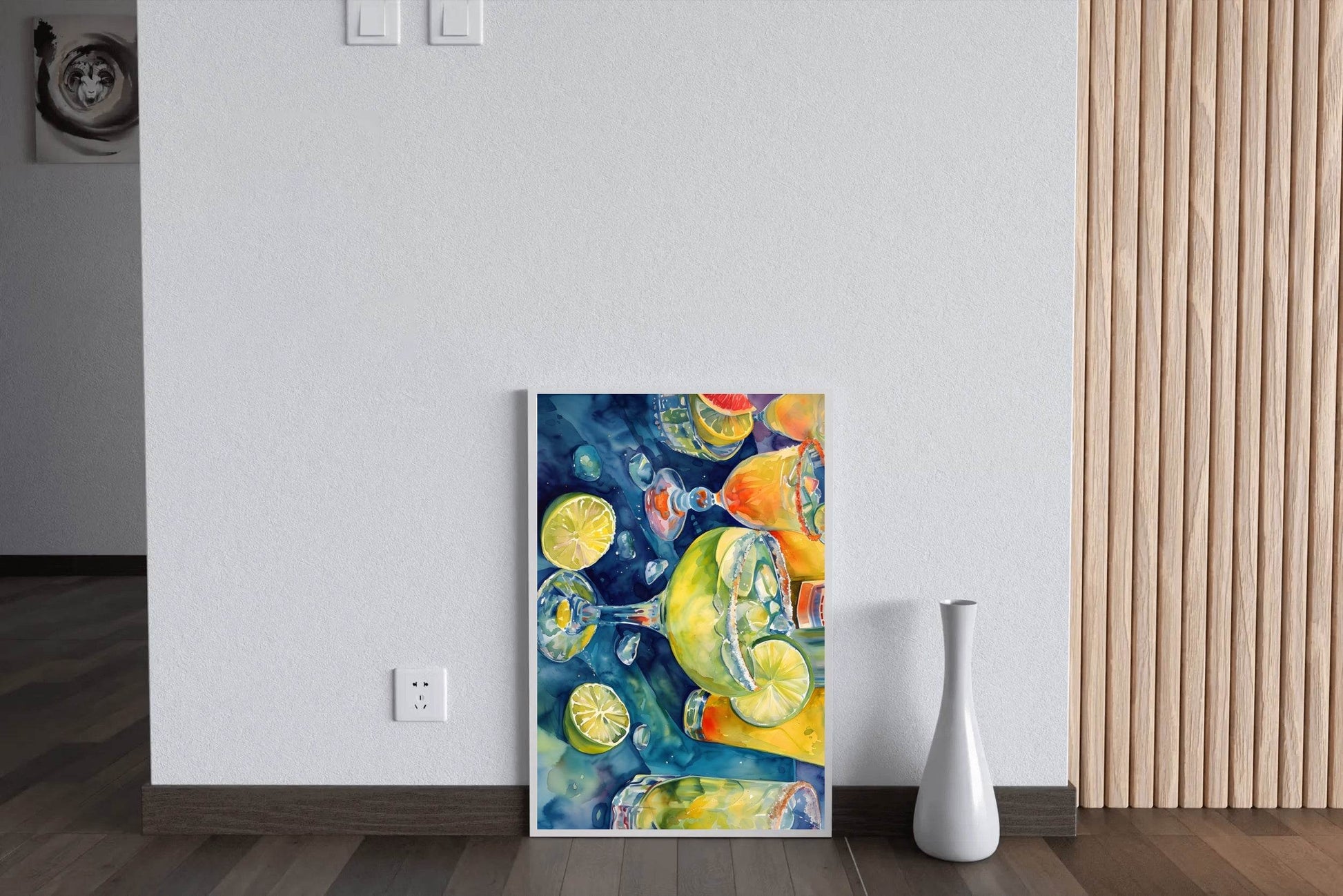 Watercolor Painting of Lemonade Drink - beink online art store