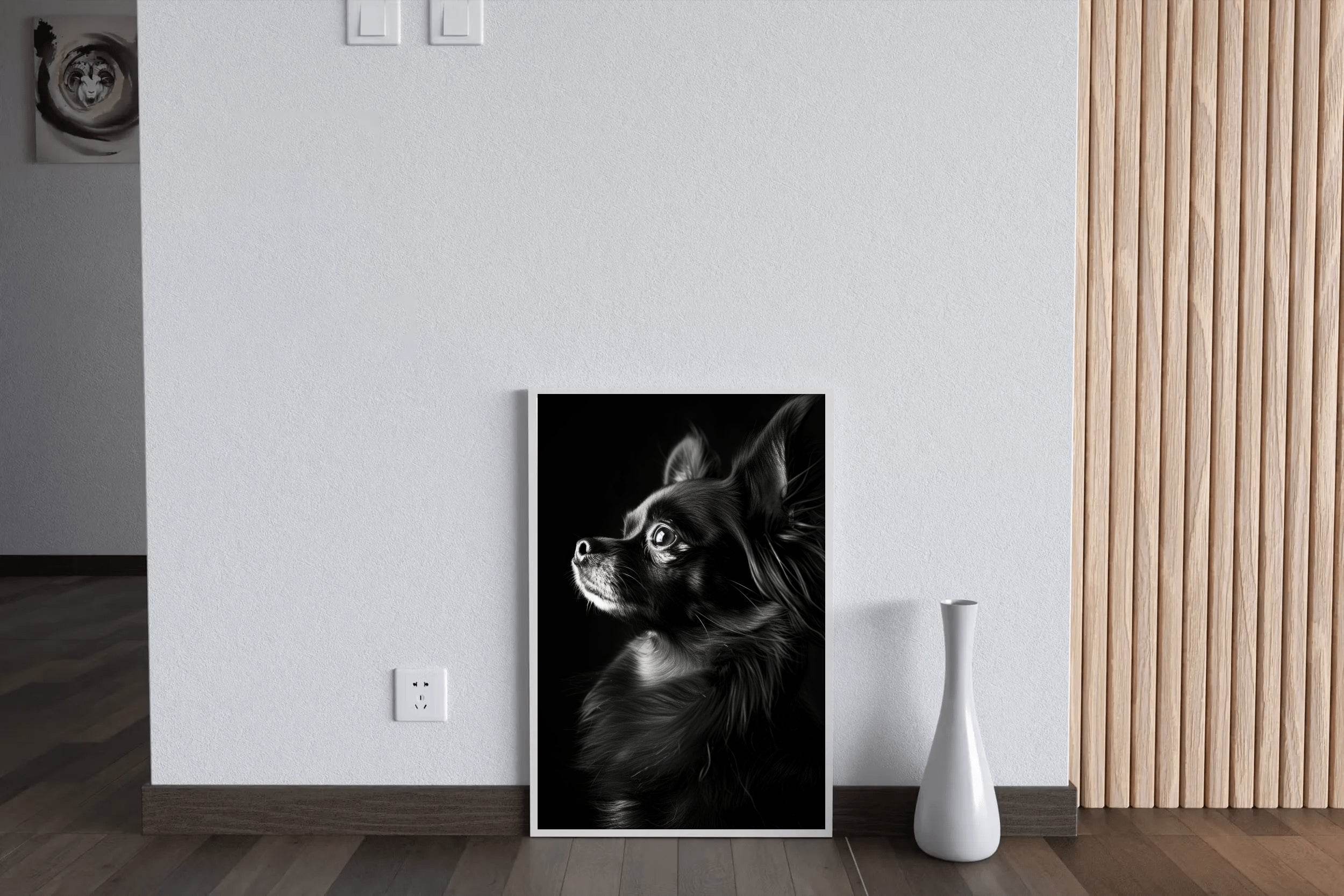 Chihuahua Dog Black & White Wall Art - beink online art store