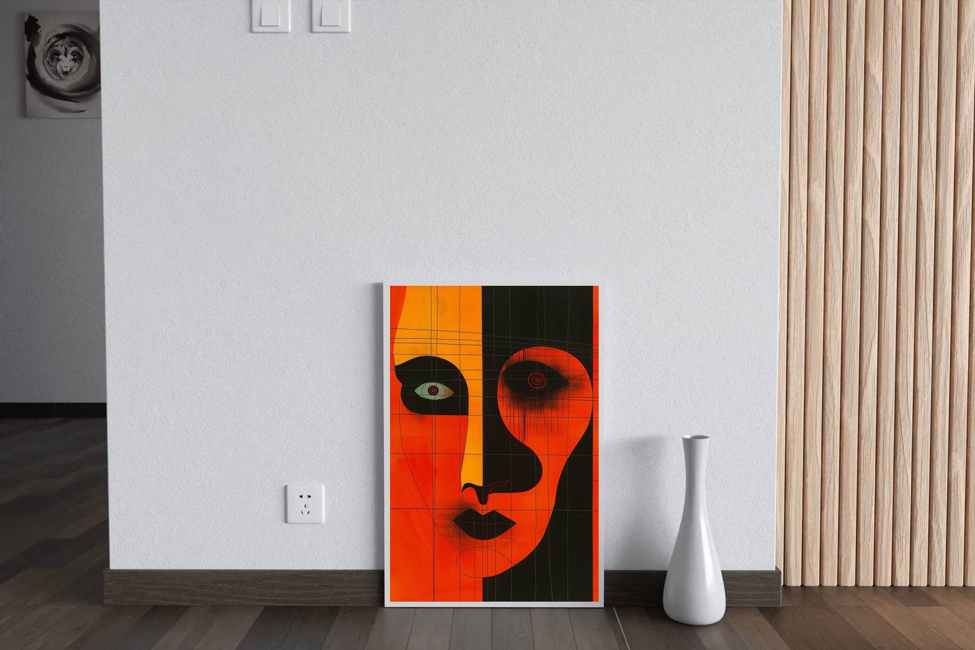 Orange Face Wall Art - beink online art store