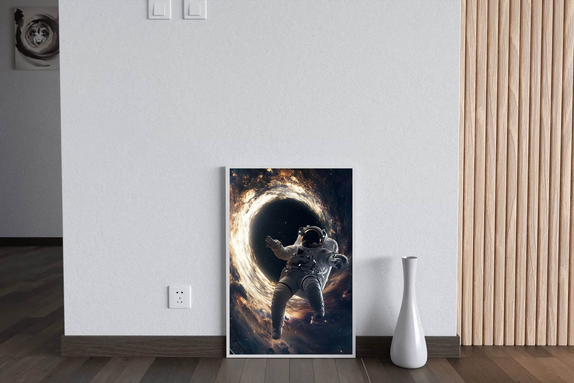 Astronaut in Black Hole floating Wall Art - beink online art store