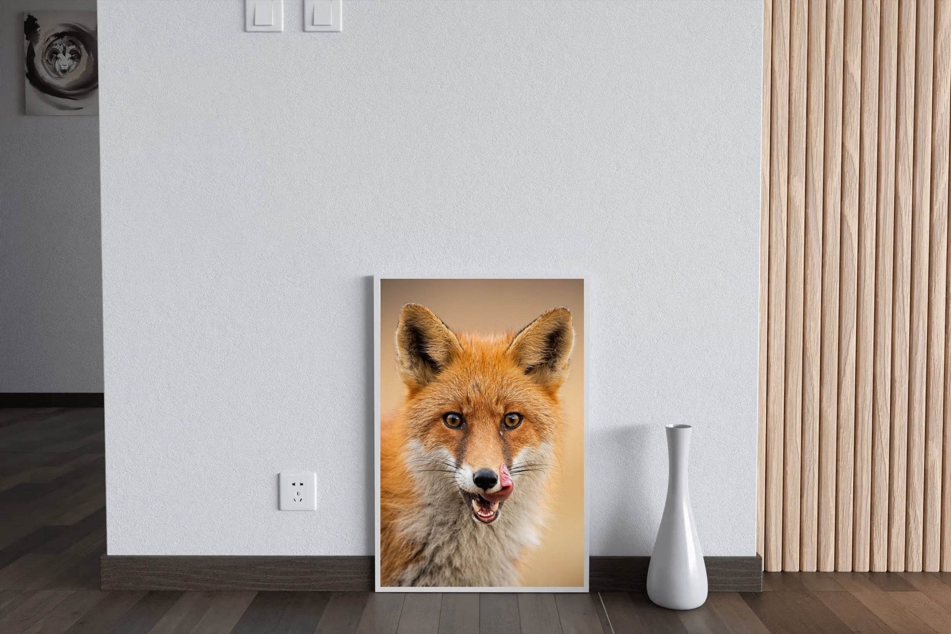 Japanese Red Fox Animal Wall Art - beink online art store