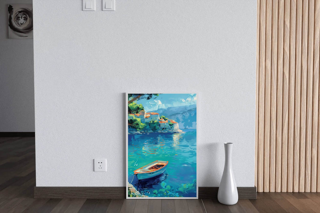 Small Boat in The River Wall Art - beink online art store