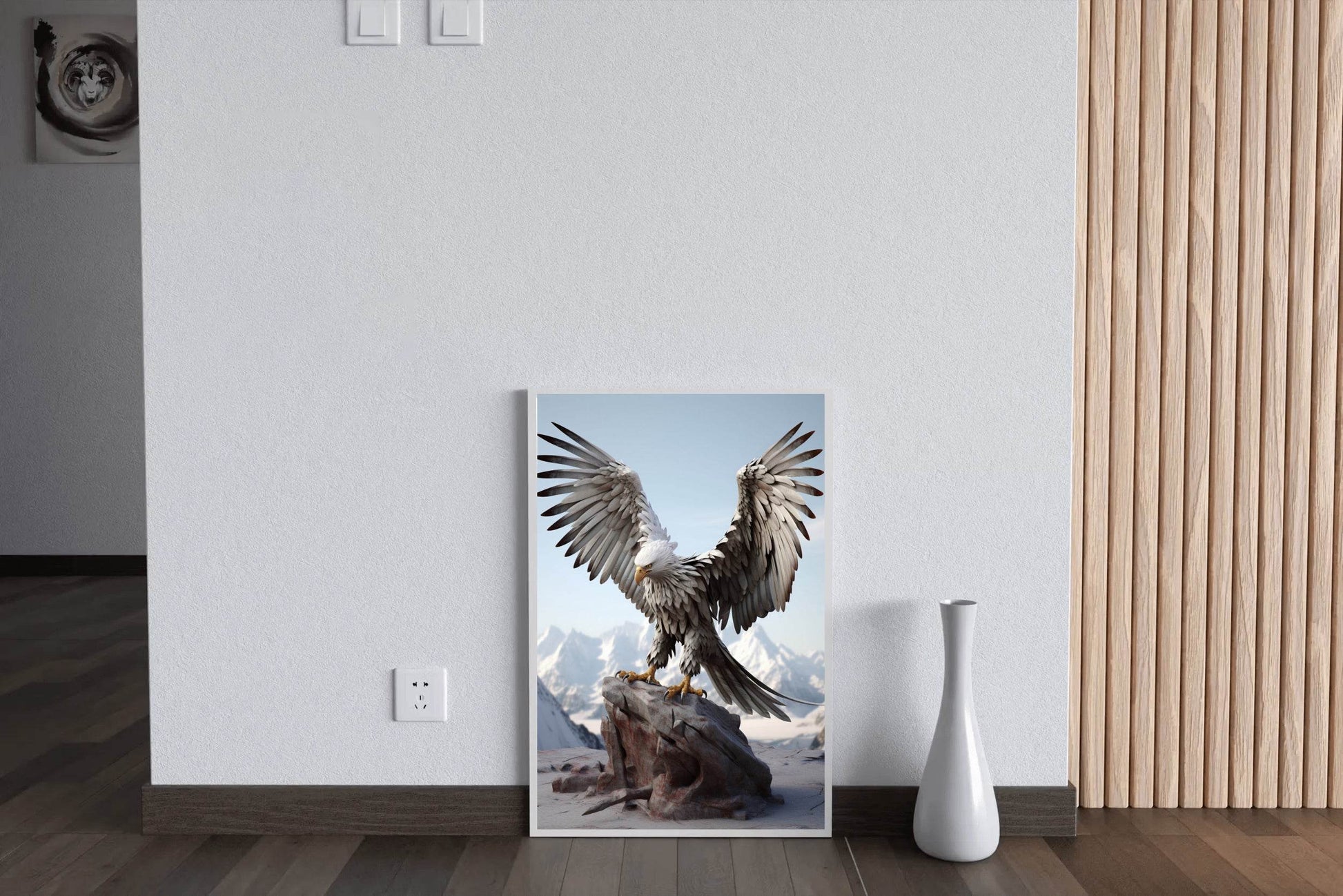 Bald Eagle With Open Wings Wall Art - beink online art store