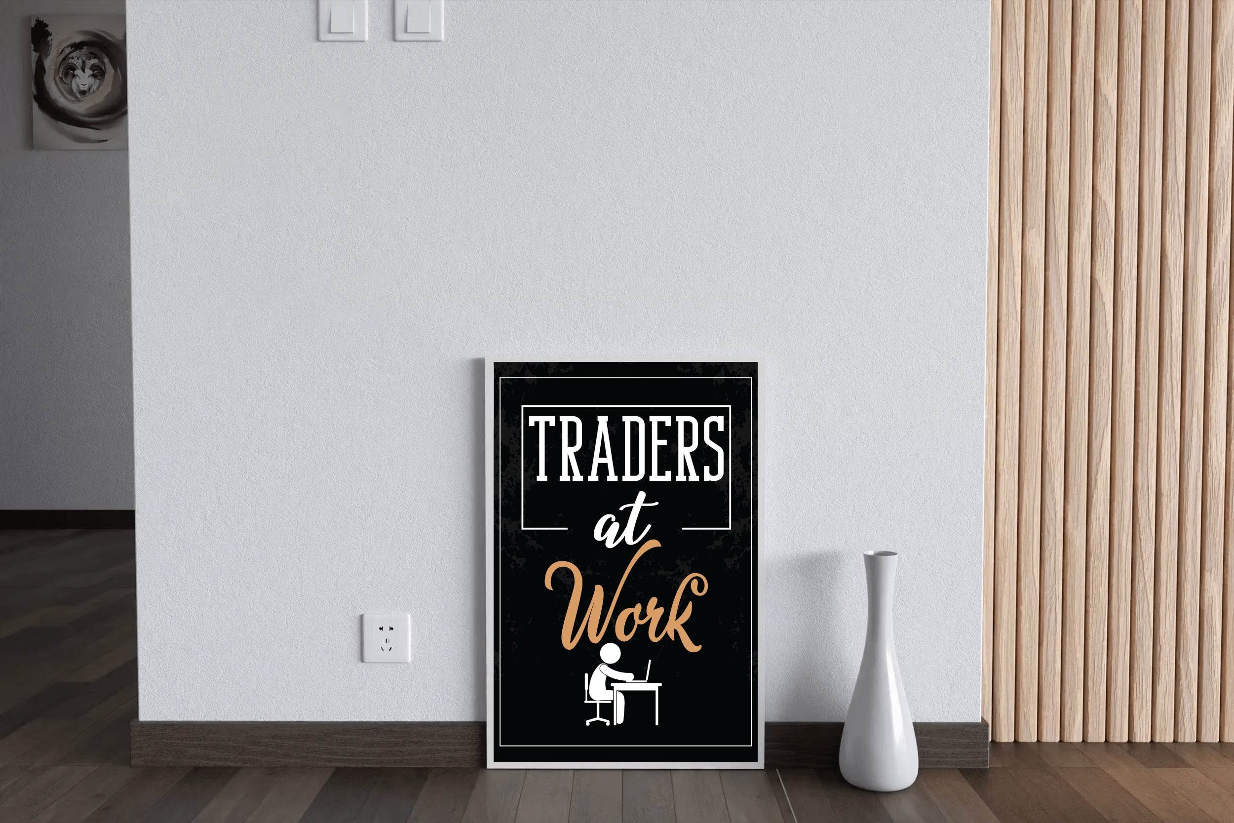 The Trading Hustle Motivational Wall Art - beink online art store