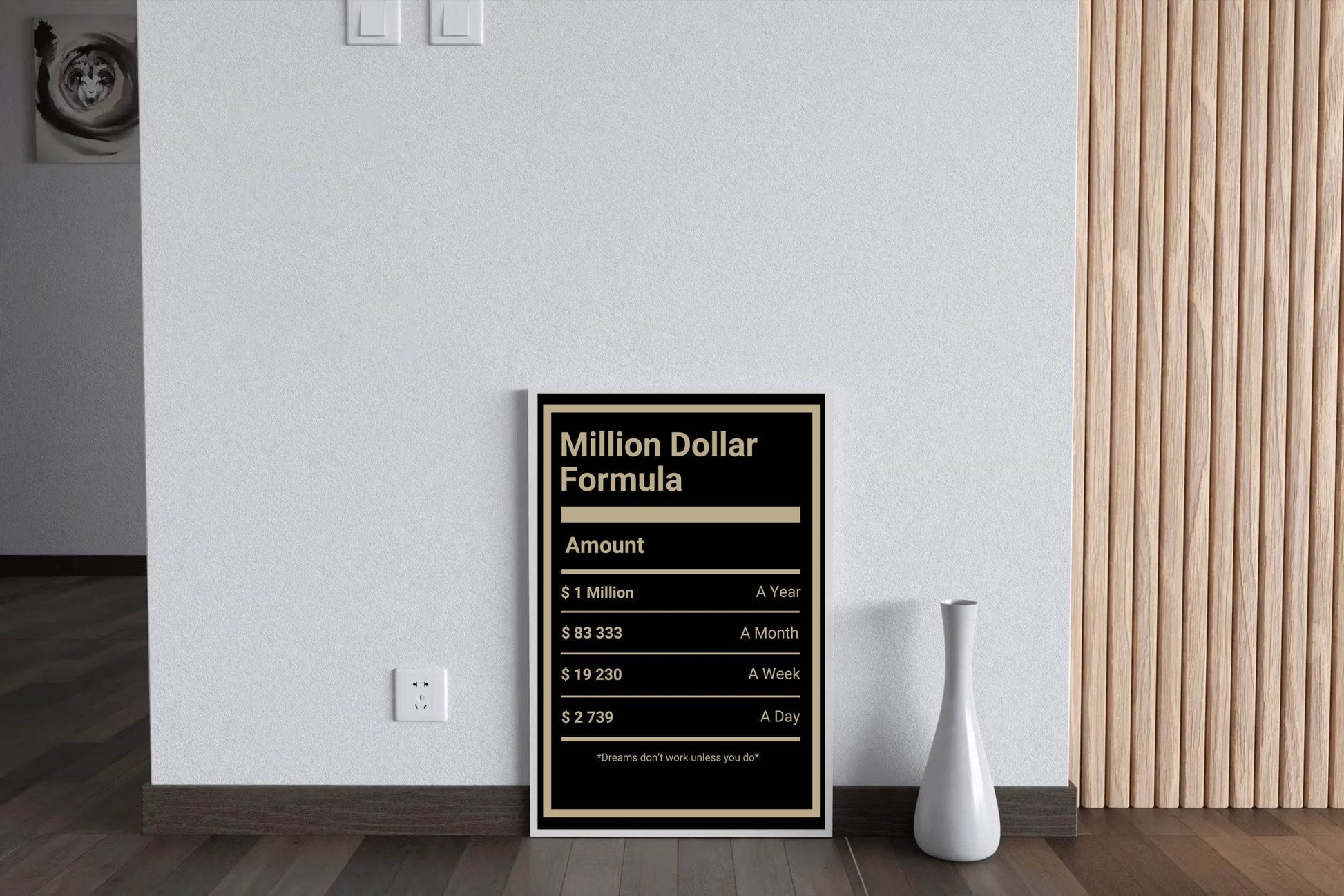 Million Dollar Formula Wall Art - beink online art store